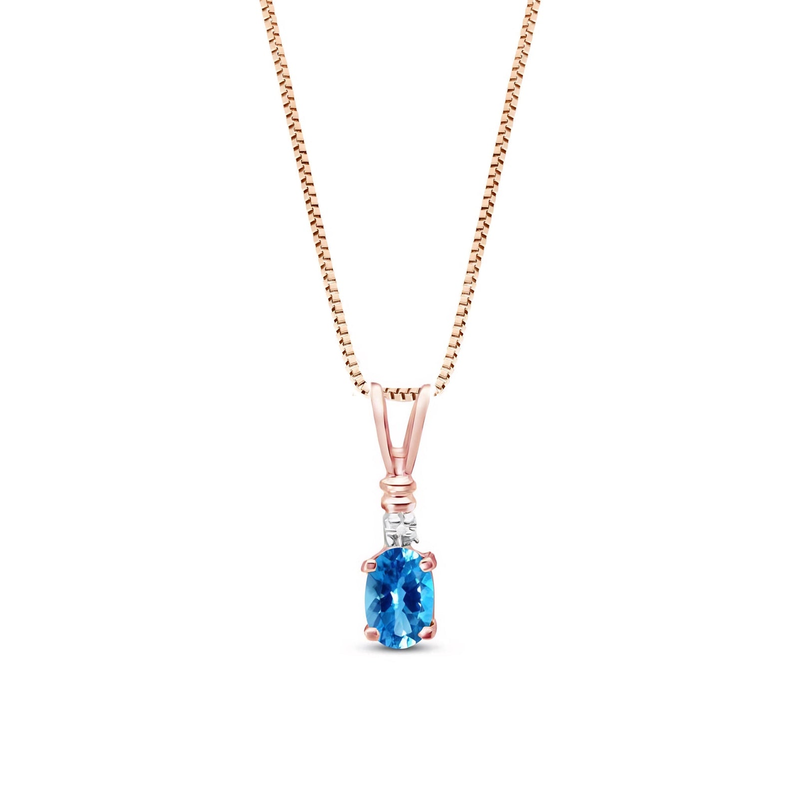 Rose Gold Heritage Pendant Necklace Ruby 10K — Elsa