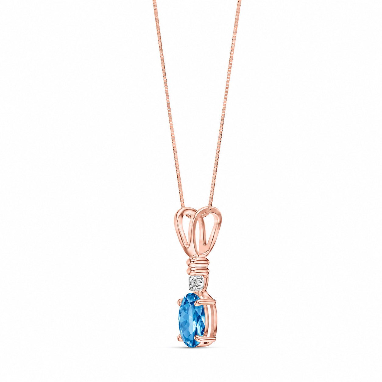 Rose Gold Heritage Pendant Necklace Ruby 10K — Elsa