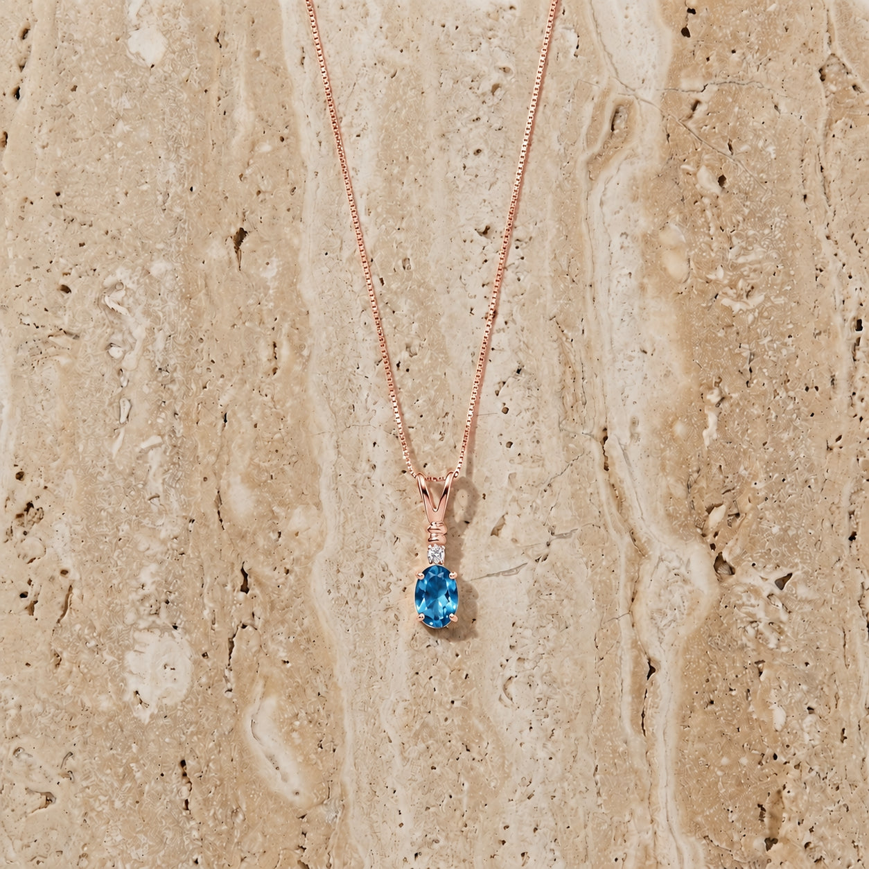 Rose Gold Heritage Pendant Necklace Ruby 10K — Elsa