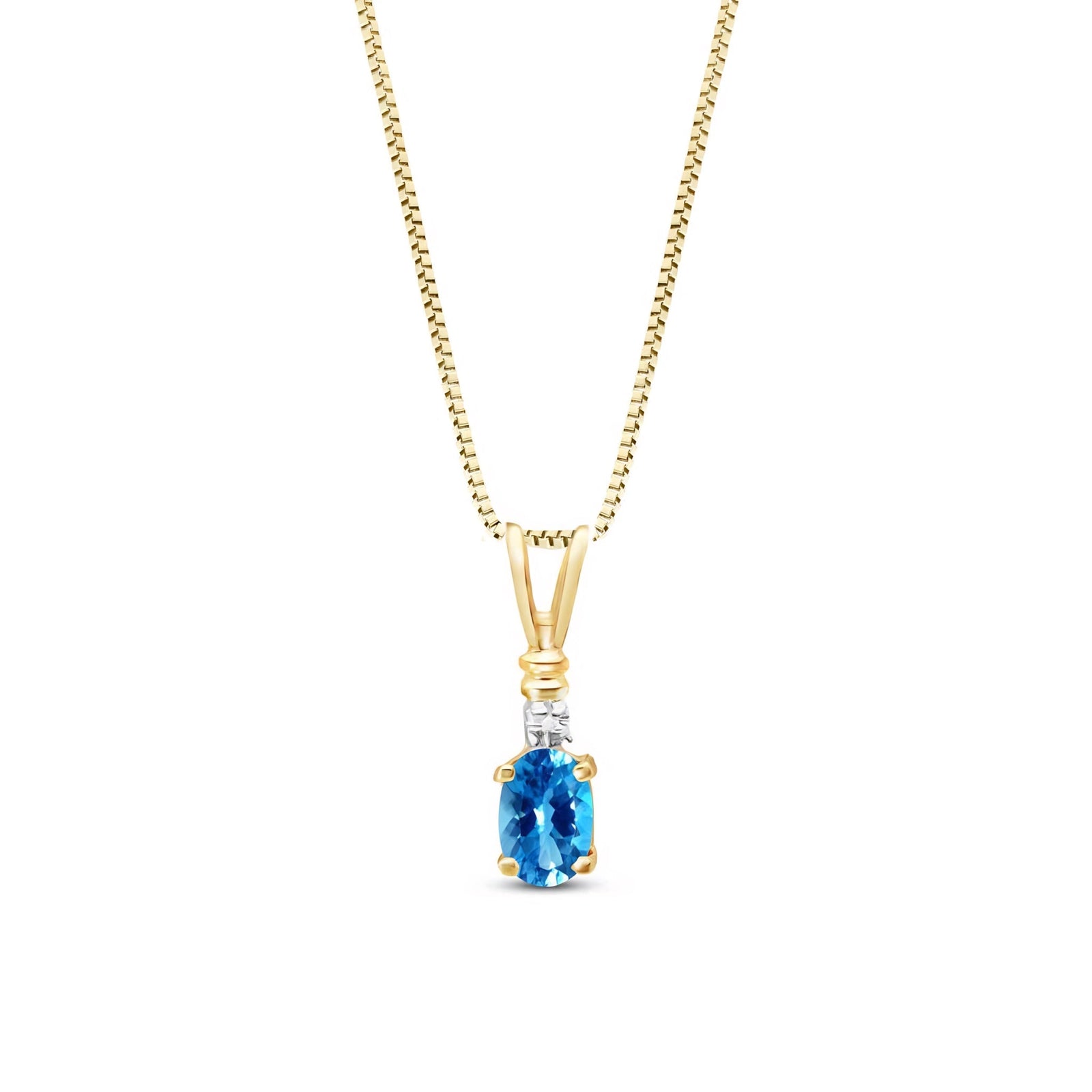 Yellow Gold Heritage Pendant Necklace Ruby 10K — Elsa