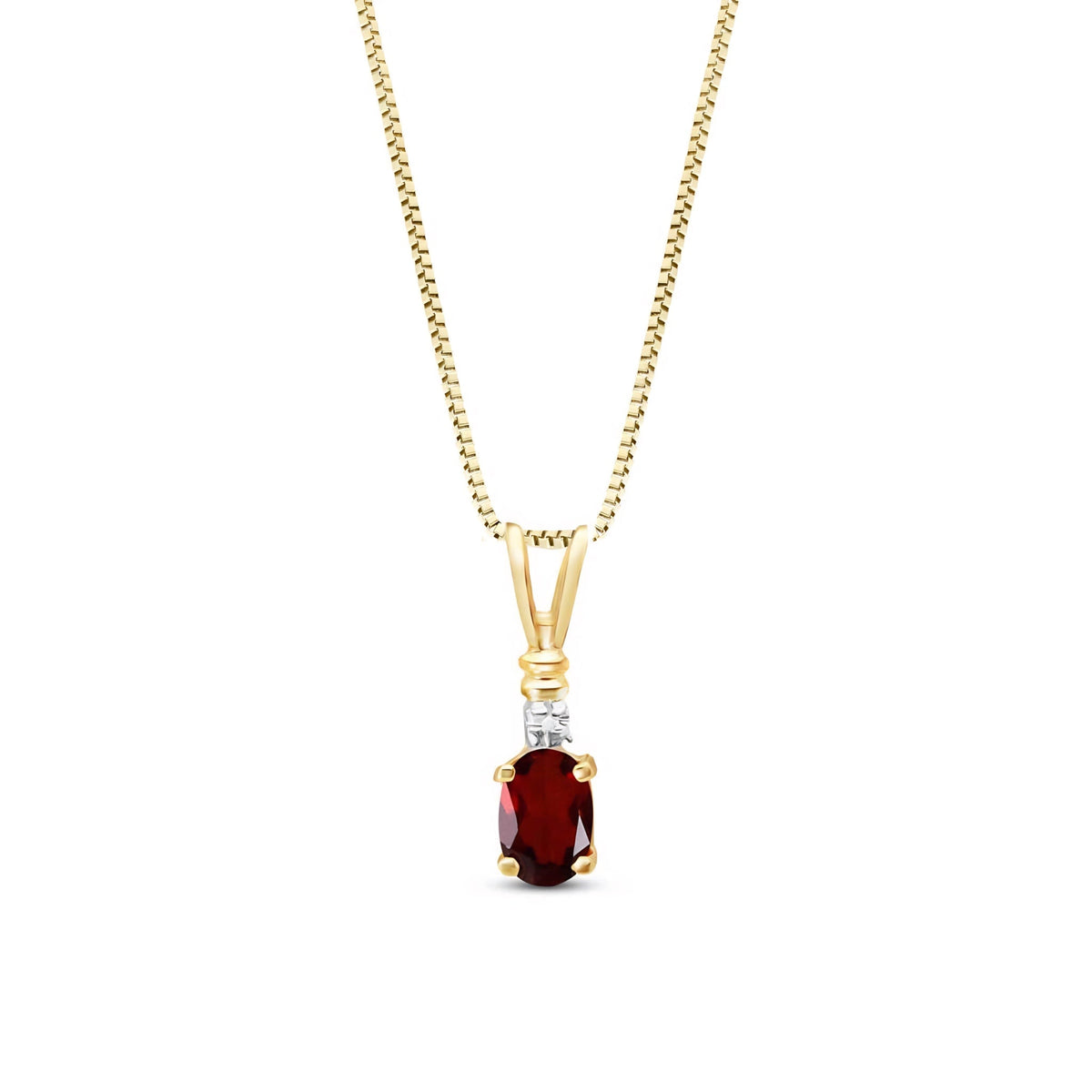 Yellow Gold Heritage Pendant Necklace Blue Topaz 10K — Elsa