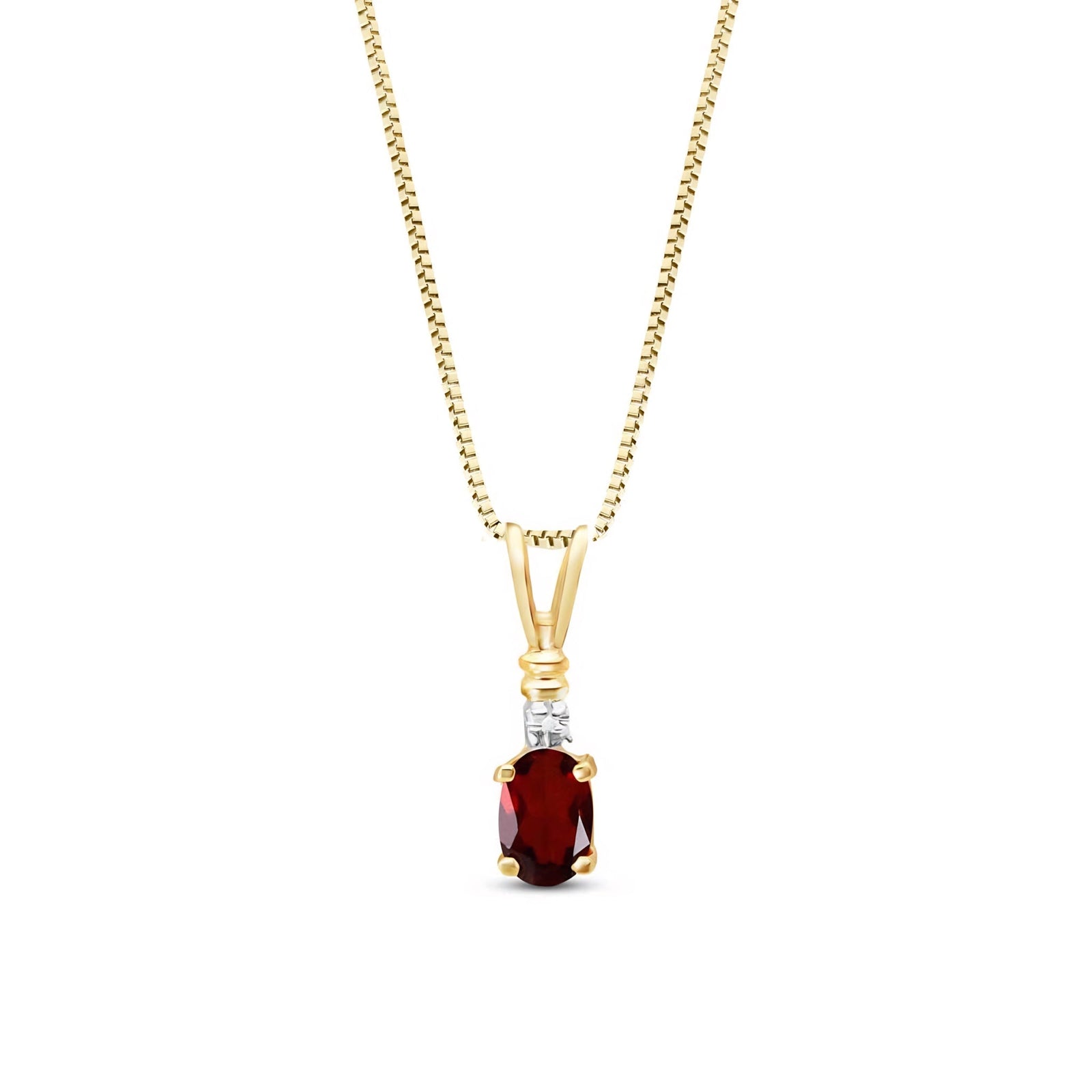 Yellow Gold Heritage Pendant Necklace Blue Topaz 10K — Elsa