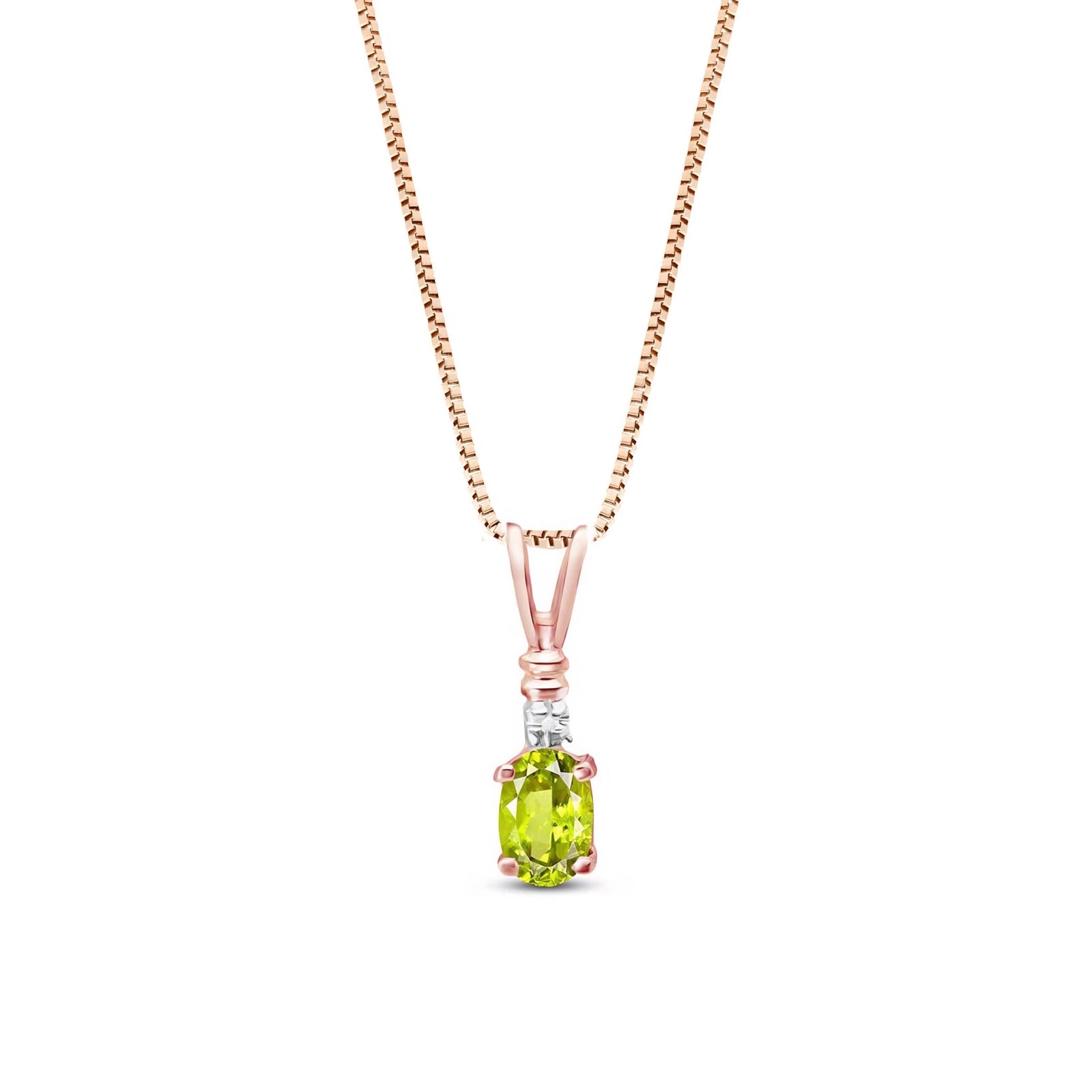Rose Gold Heritage Pendant Necklace Pink Topaz 10K — Elsa