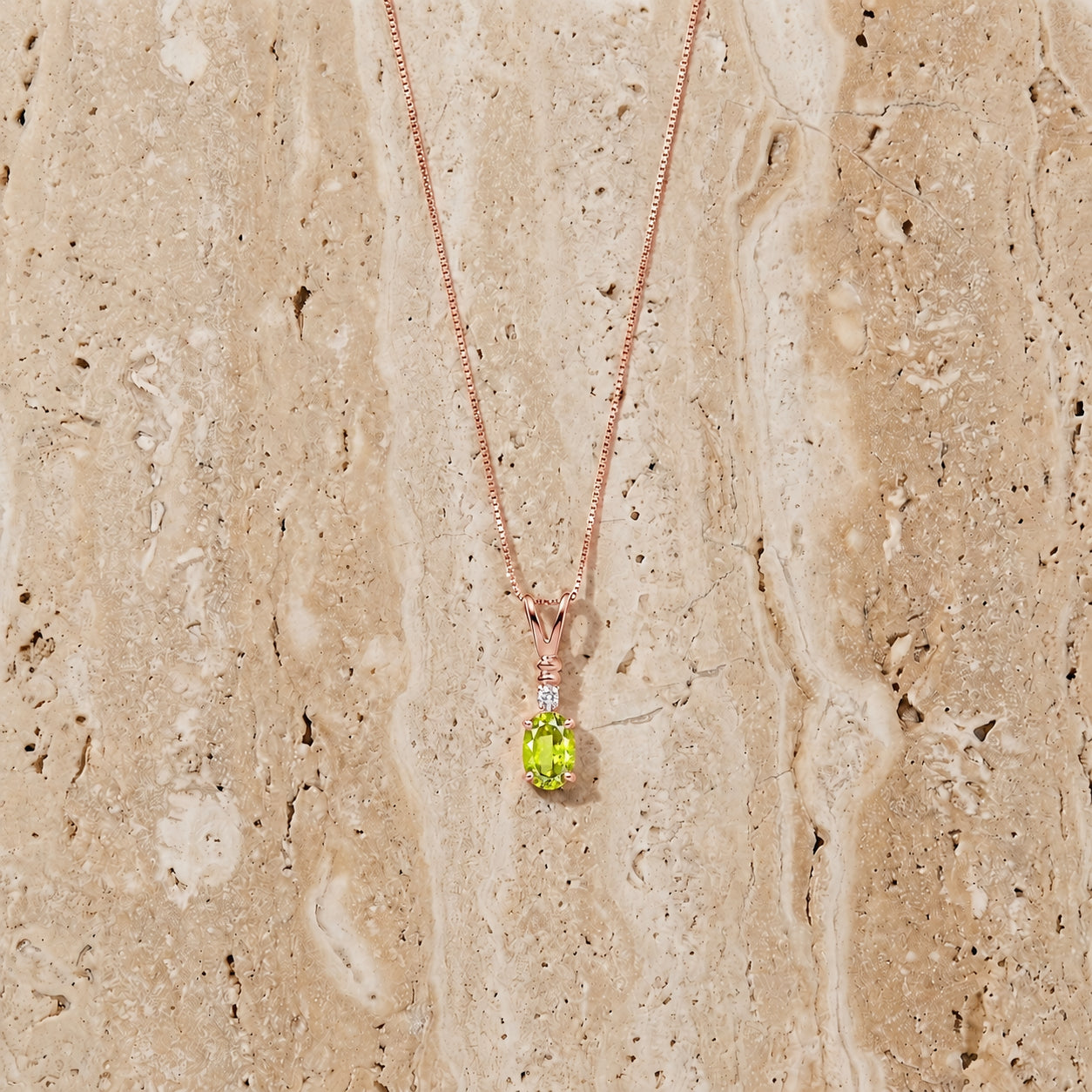 Rose Gold Heritage Pendant Necklace Pink Topaz 10K — Elsa