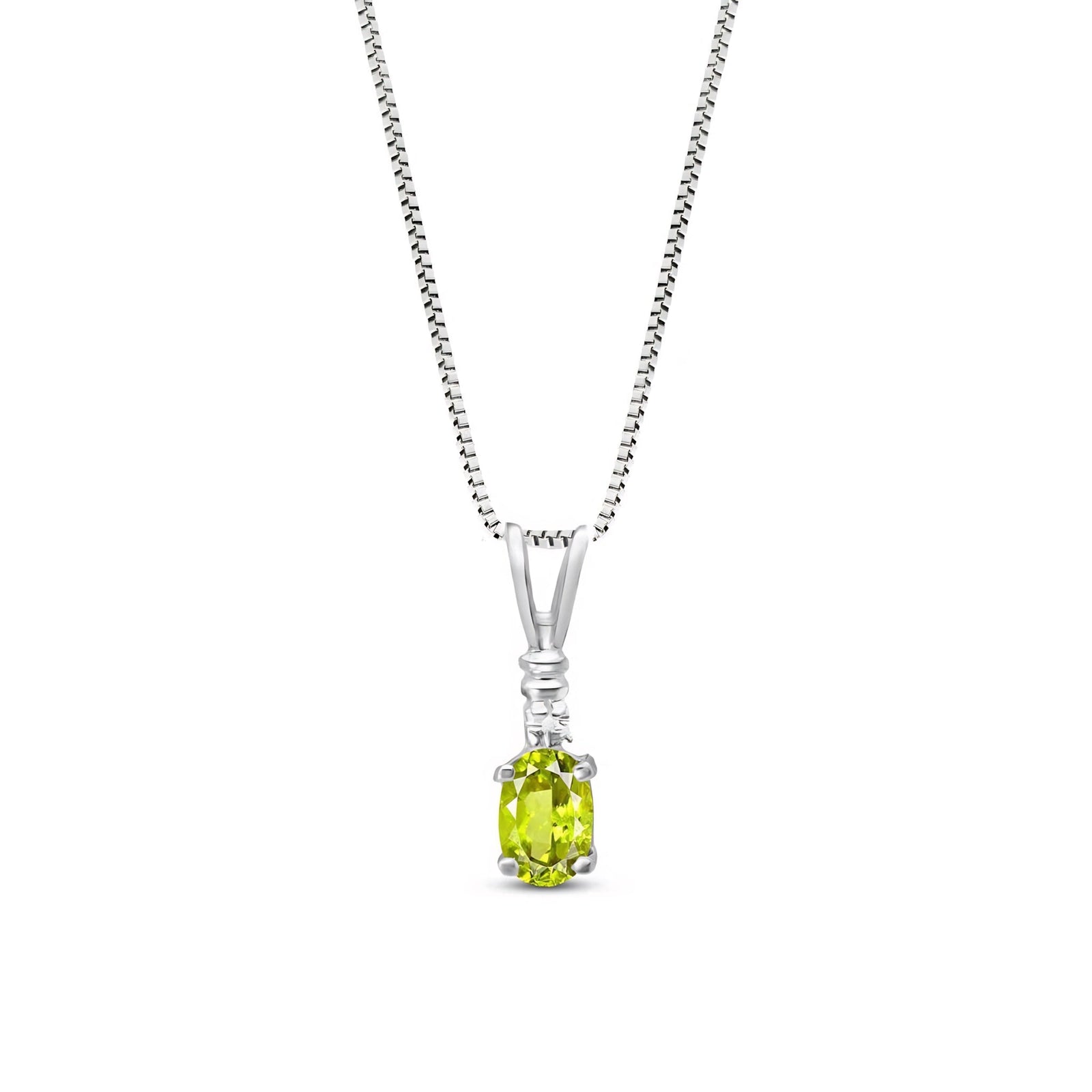 White Gold Heritage Pendant Necklace Pink Topaz 10K — Elsa