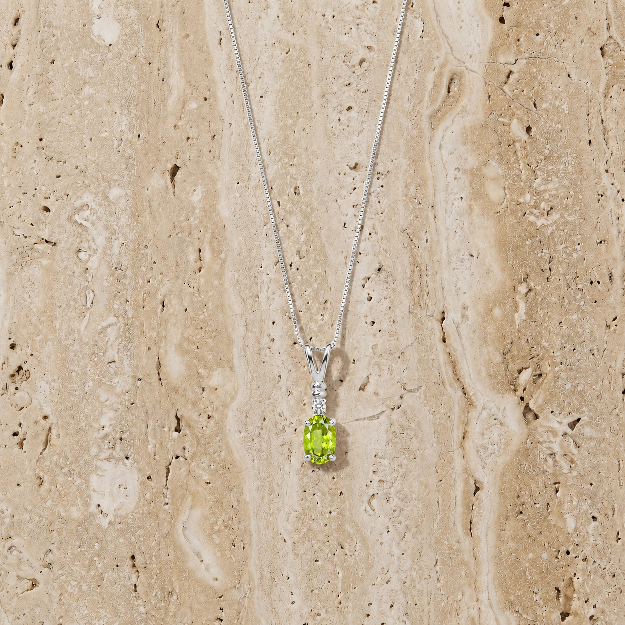 White Gold Heritage Pendant Necklace Pink Topaz 10K — Elsa