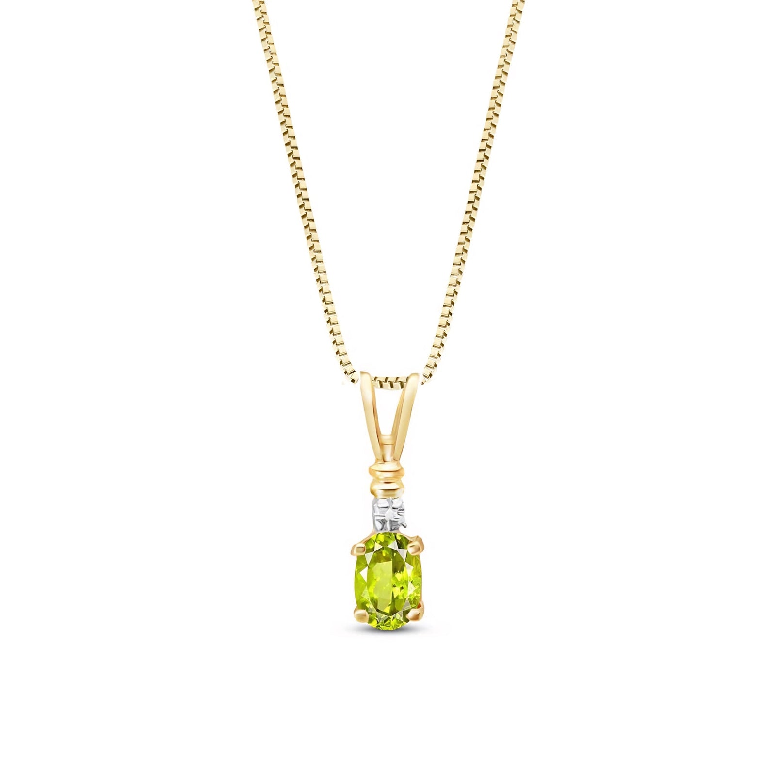 Yellow Gold Heritage Pendant Necklace Pink Topaz 10K — Elsa