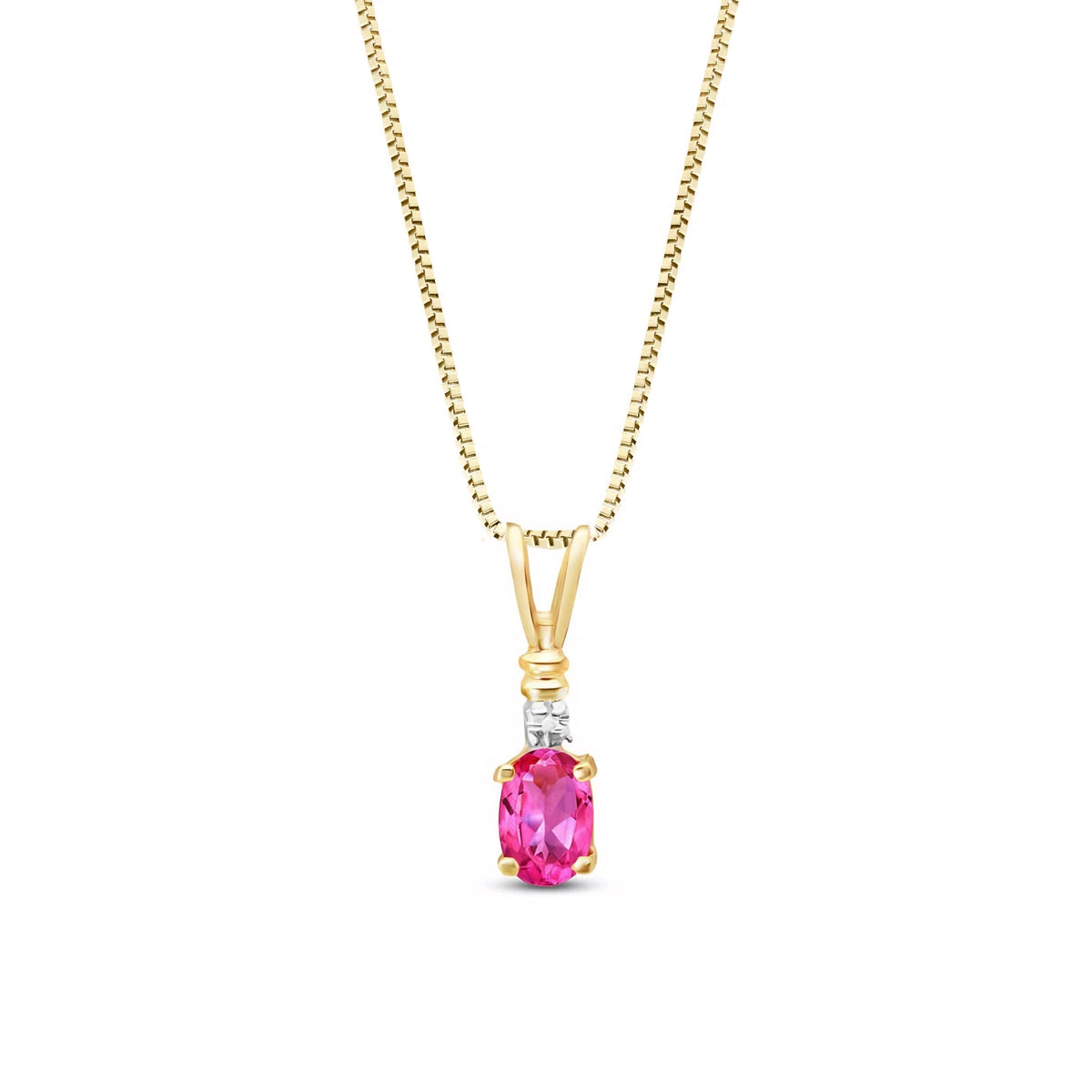 Yellow Gold Heritage Pendant Necklace Aquamarine 10K — Elsa
