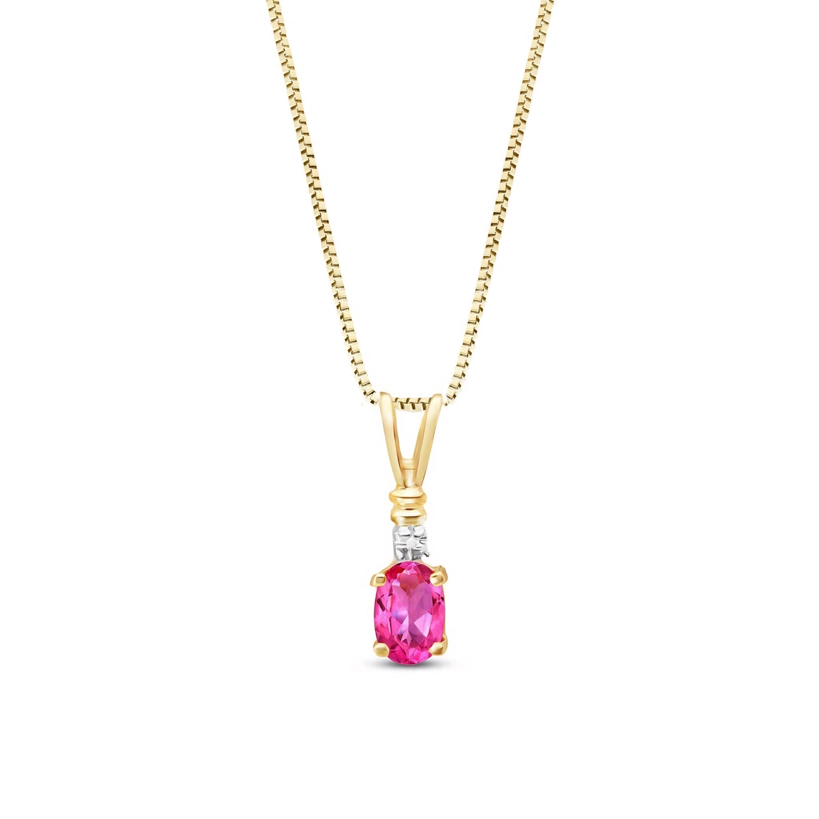 Yellow Gold Heritage Pendant Necklace Aquamarine 10K — Elsa