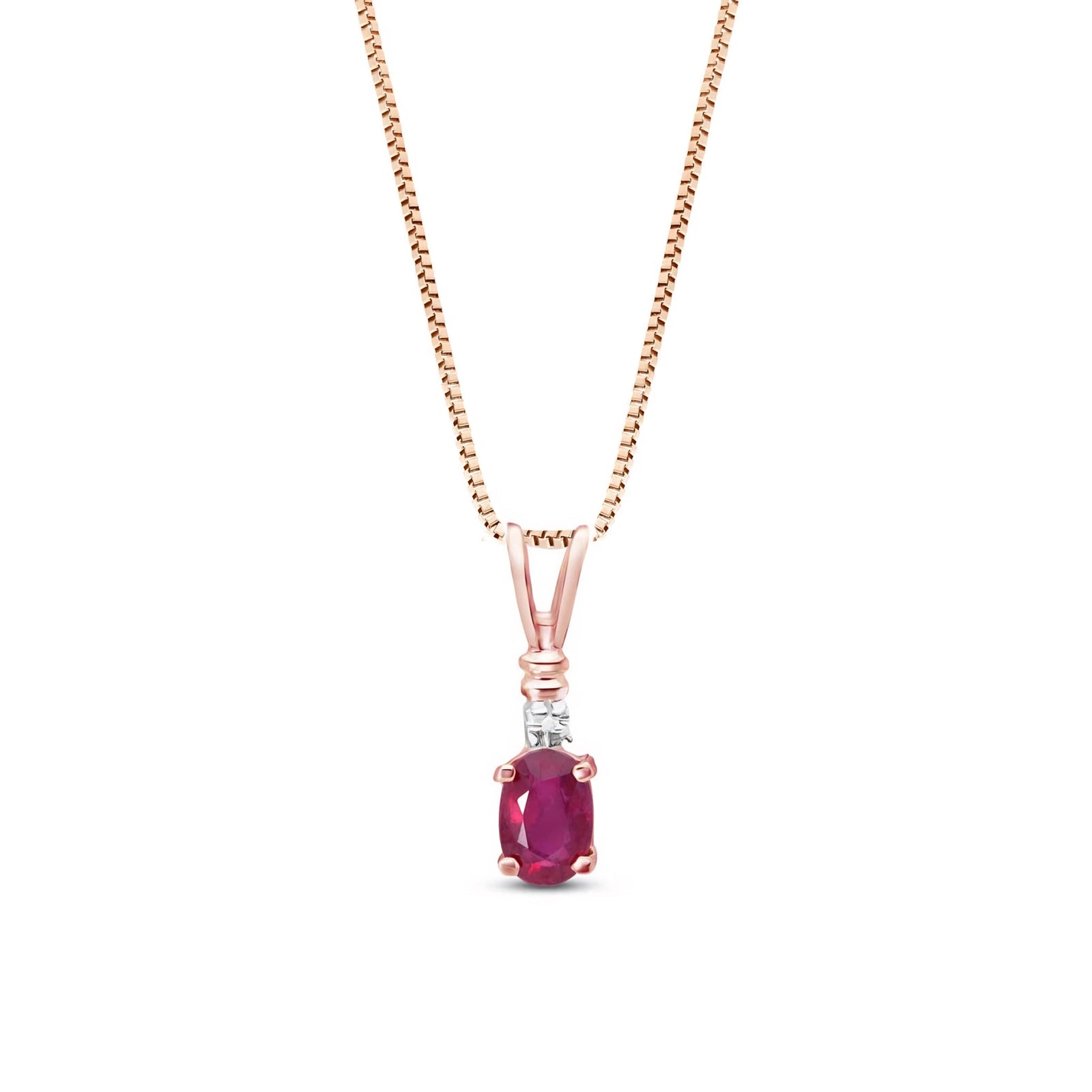 Rose Gold Heritage Pendant Necklace Tanzanite 10K — Elsa