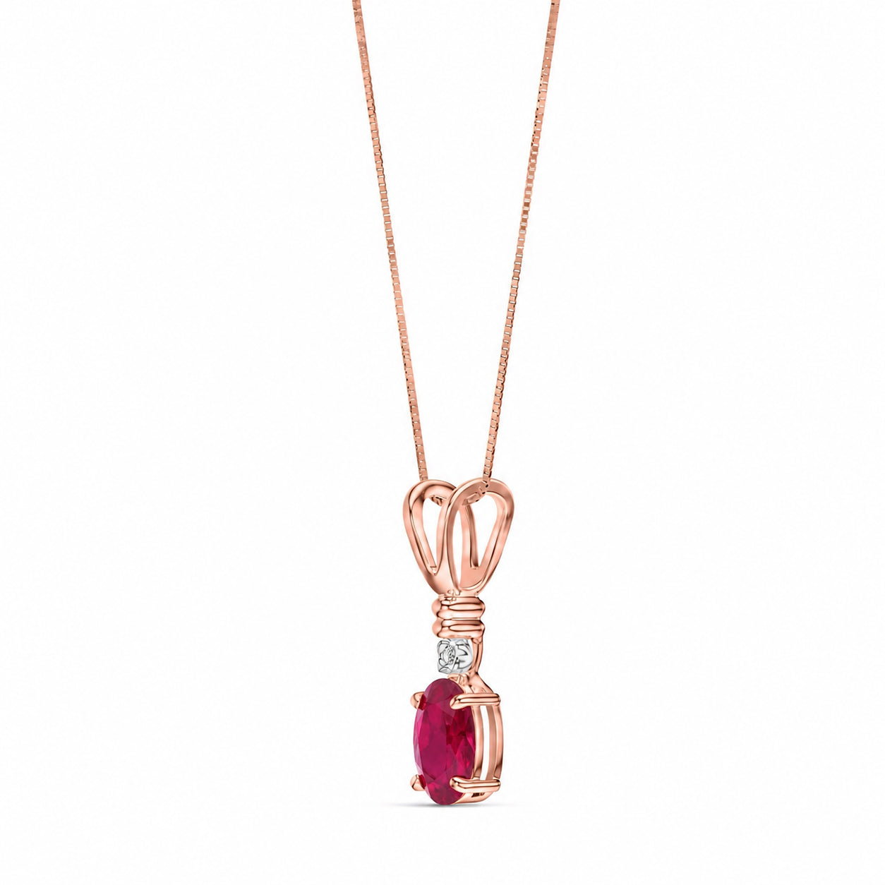 Rose Gold Heritage Pendant Necklace Tanzanite 10K — Elsa