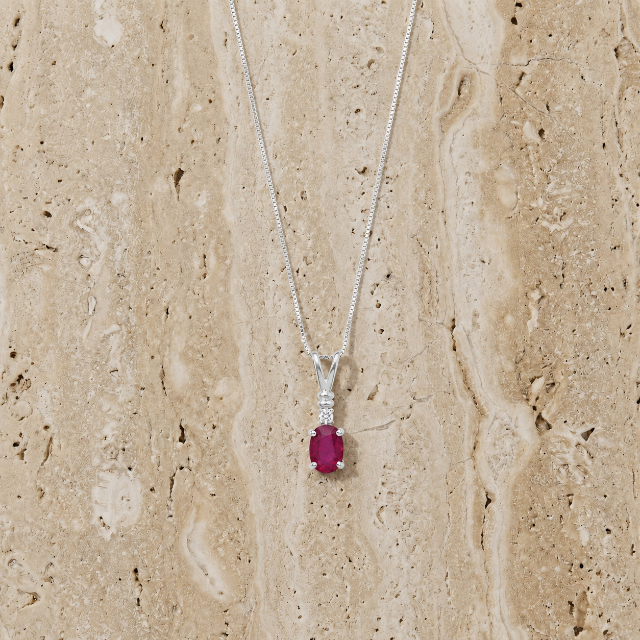 White Gold Heritage Pendant Necklace Tanzanite 10K — Elsa