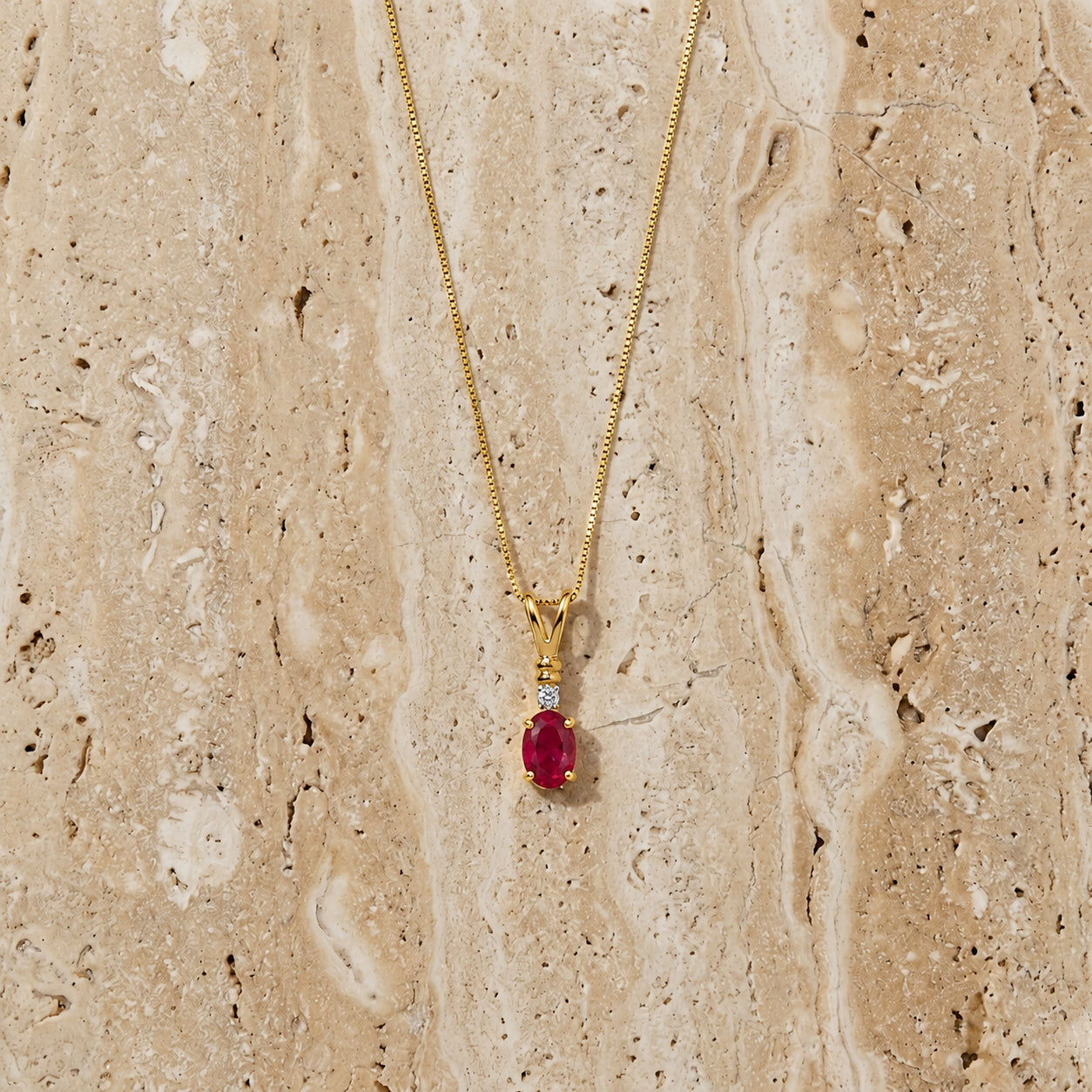 Yellow Gold Heritage Pendant Necklace Tanzanite 10K — Elsa
