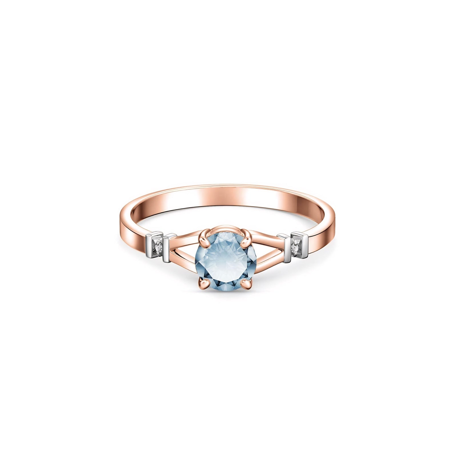 Rose Gold Signature Ring Peridot 10K — Guendalina