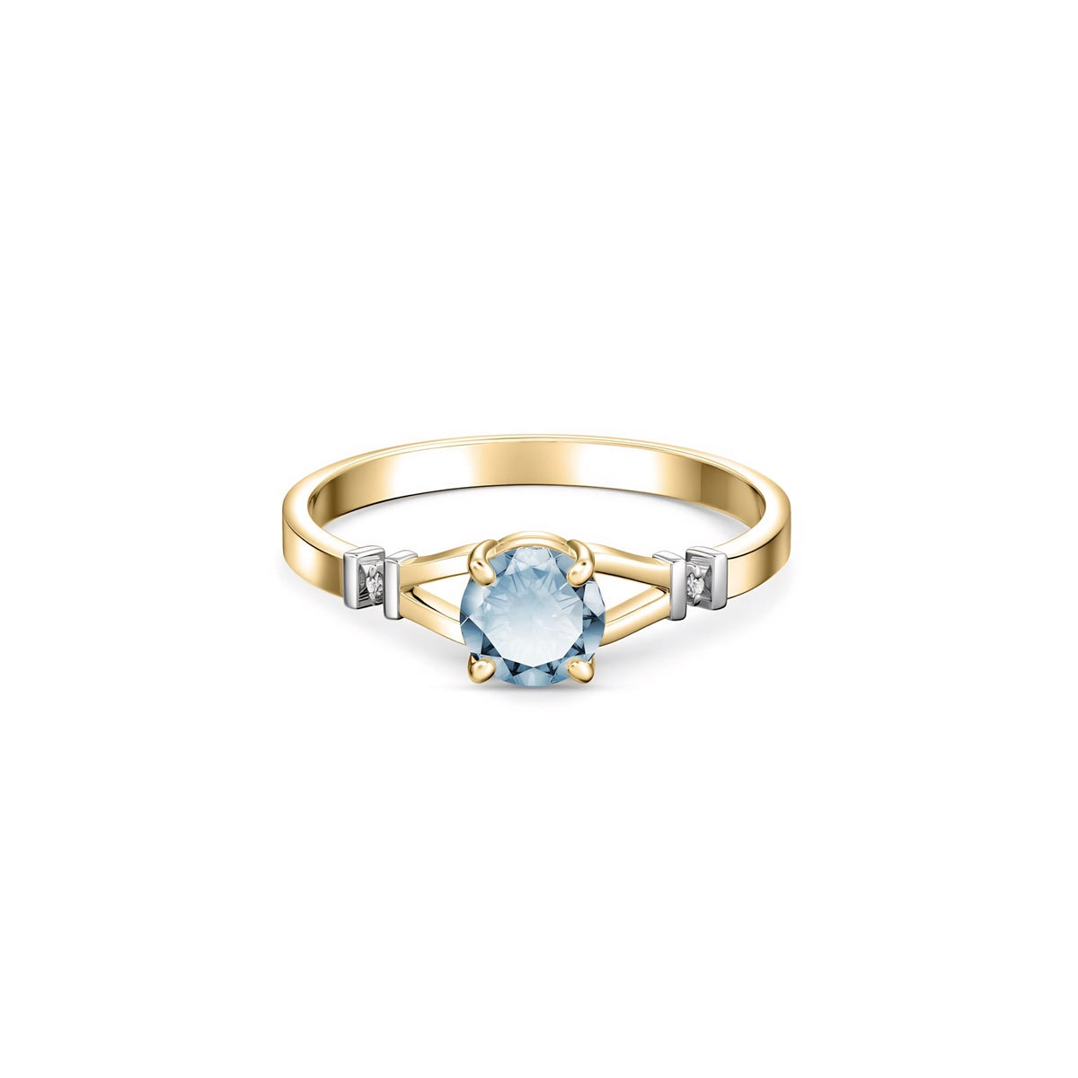 Yellow Gold Signature Ring Peridot 10K — Guendalina