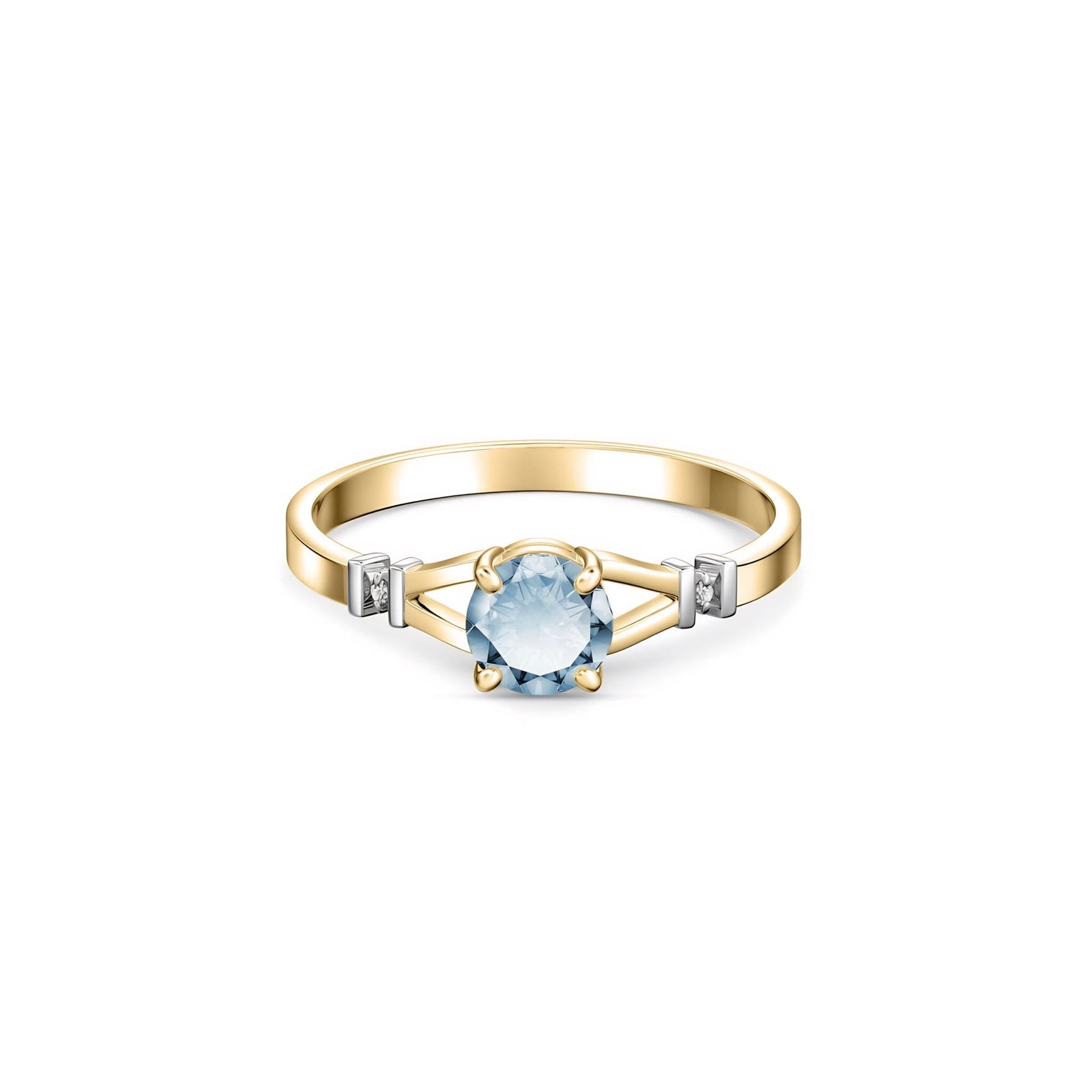 Yellow Gold Signature Ring Peridot 10K — Guendalina