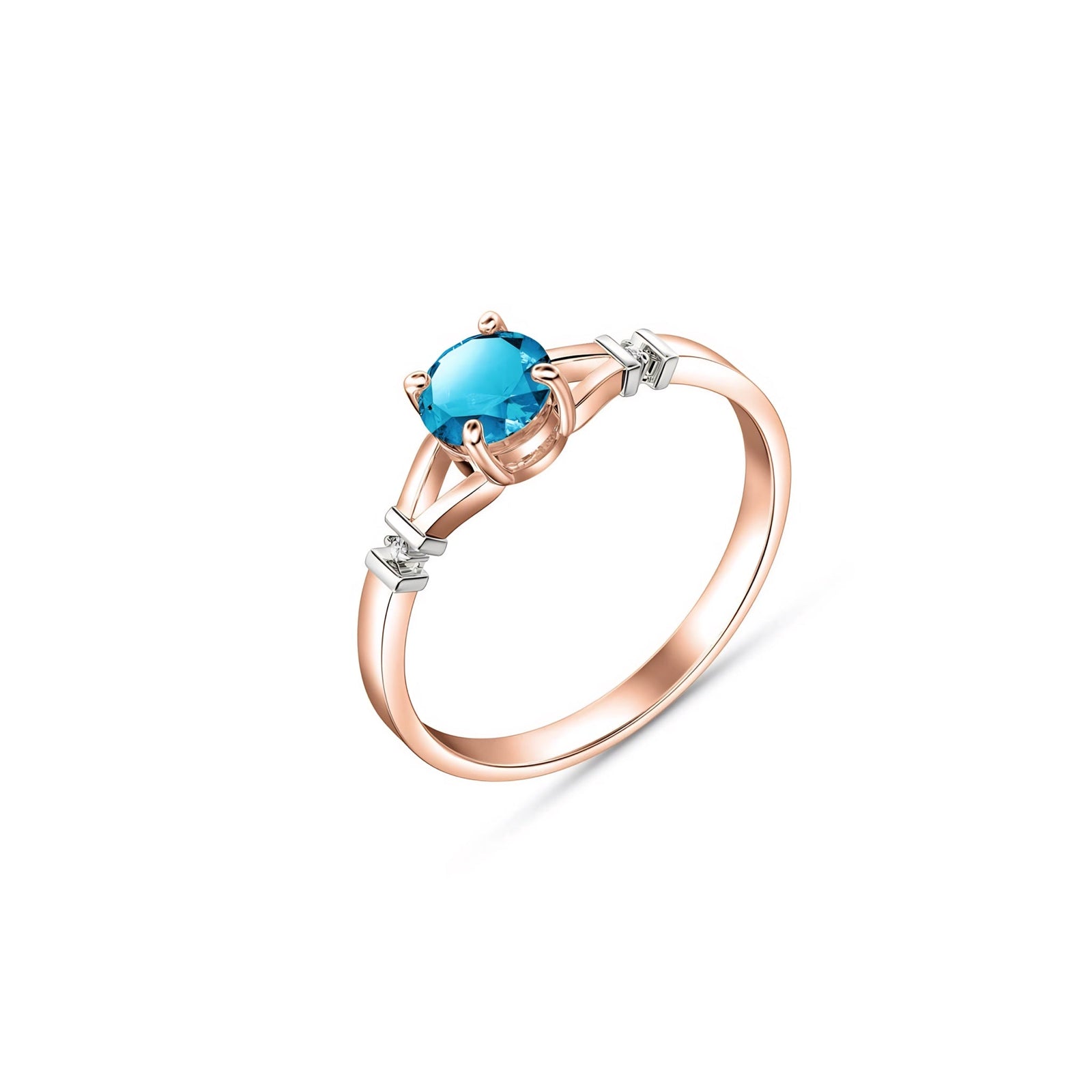 Rose Gold Signature Ring Amethyst 10K — Guendalina