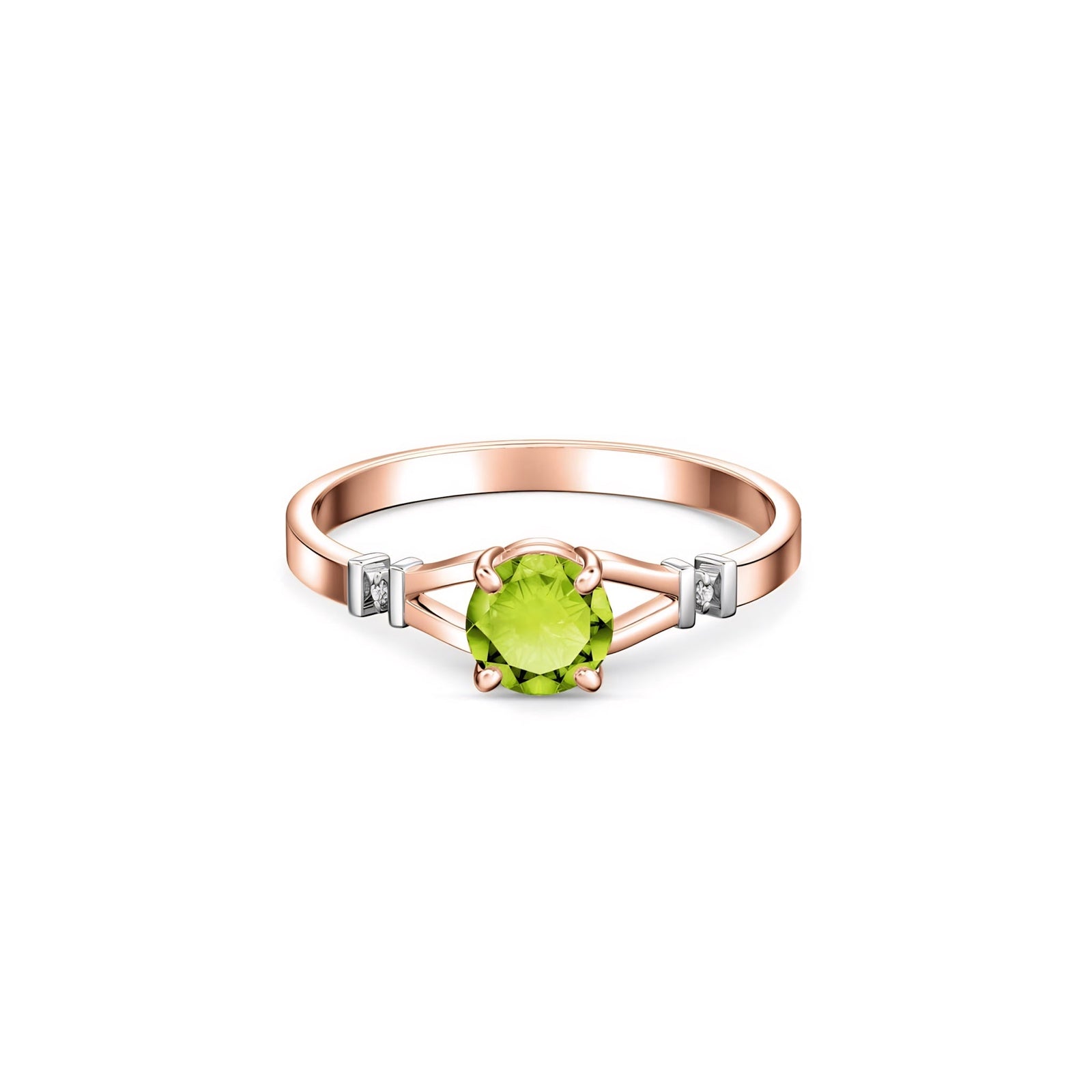 Rose Gold Signature Ring Citrine 10K — Guendalina