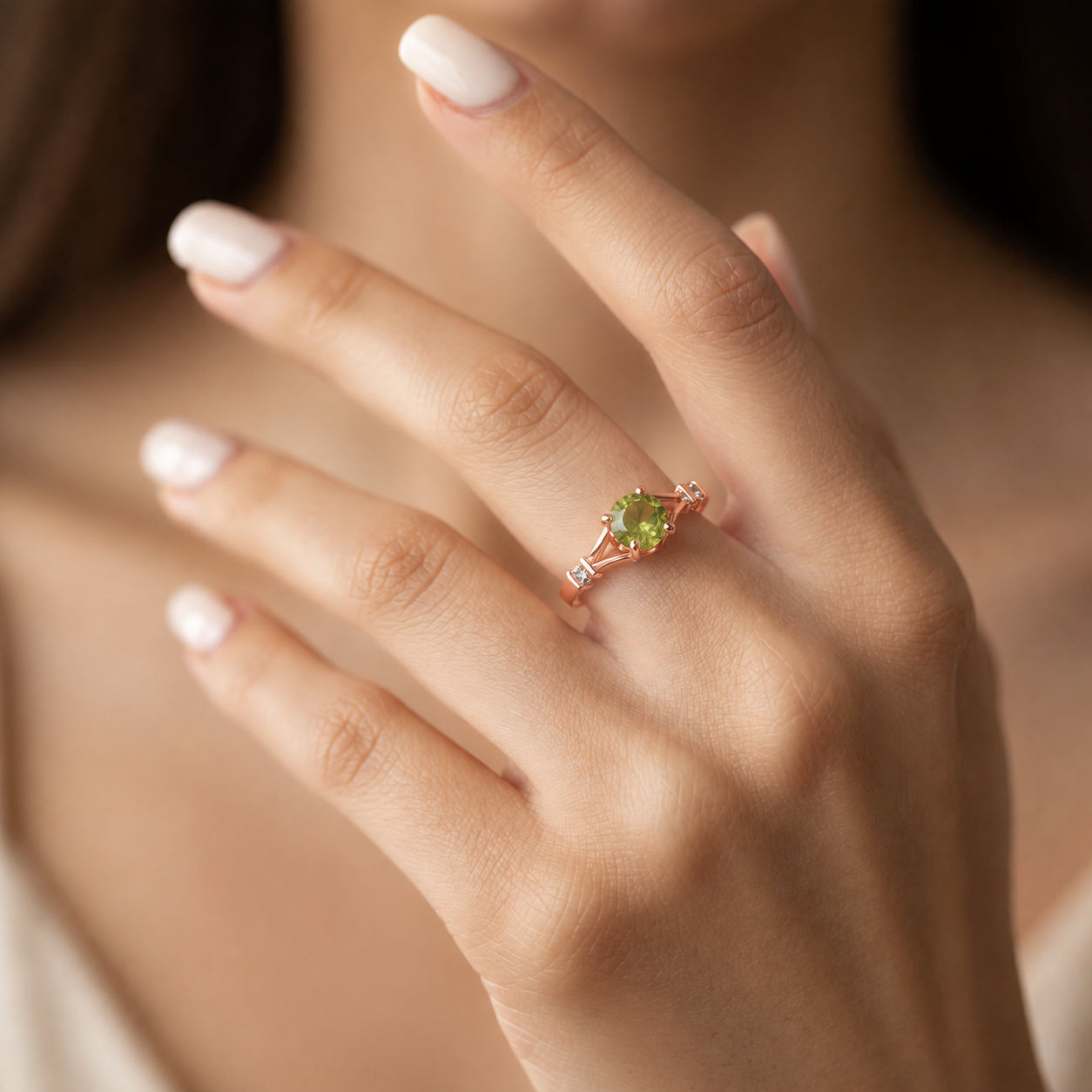 Rose Gold Signature Ring Citrine 10K — Guendalina
