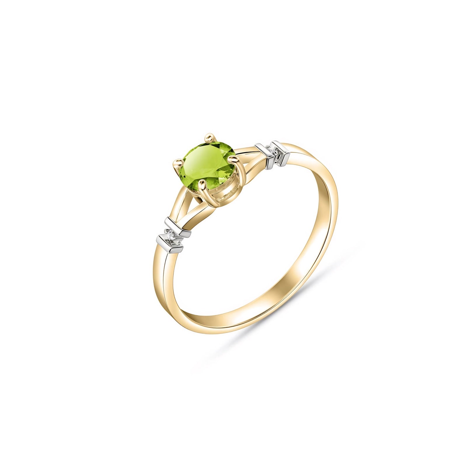 Yellow Gold Signature Ring Citrine 10K — Guendalina