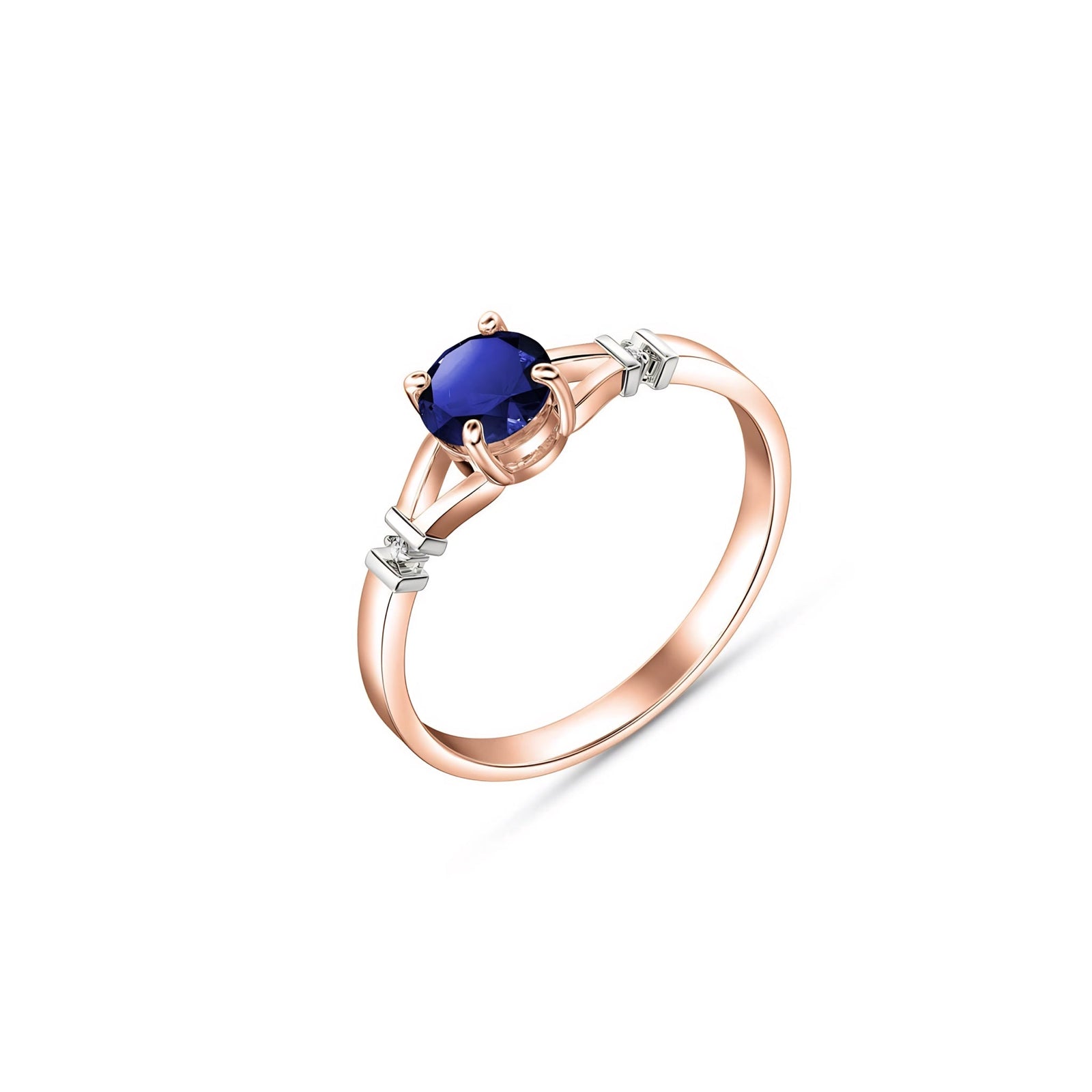 Rose Gold Signature Ring Emerald 10K — Guendalina