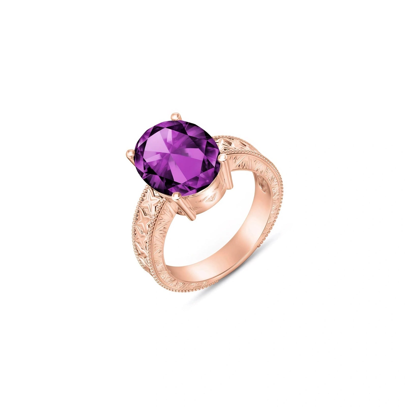 Rose Gold Amethyst — Rosa