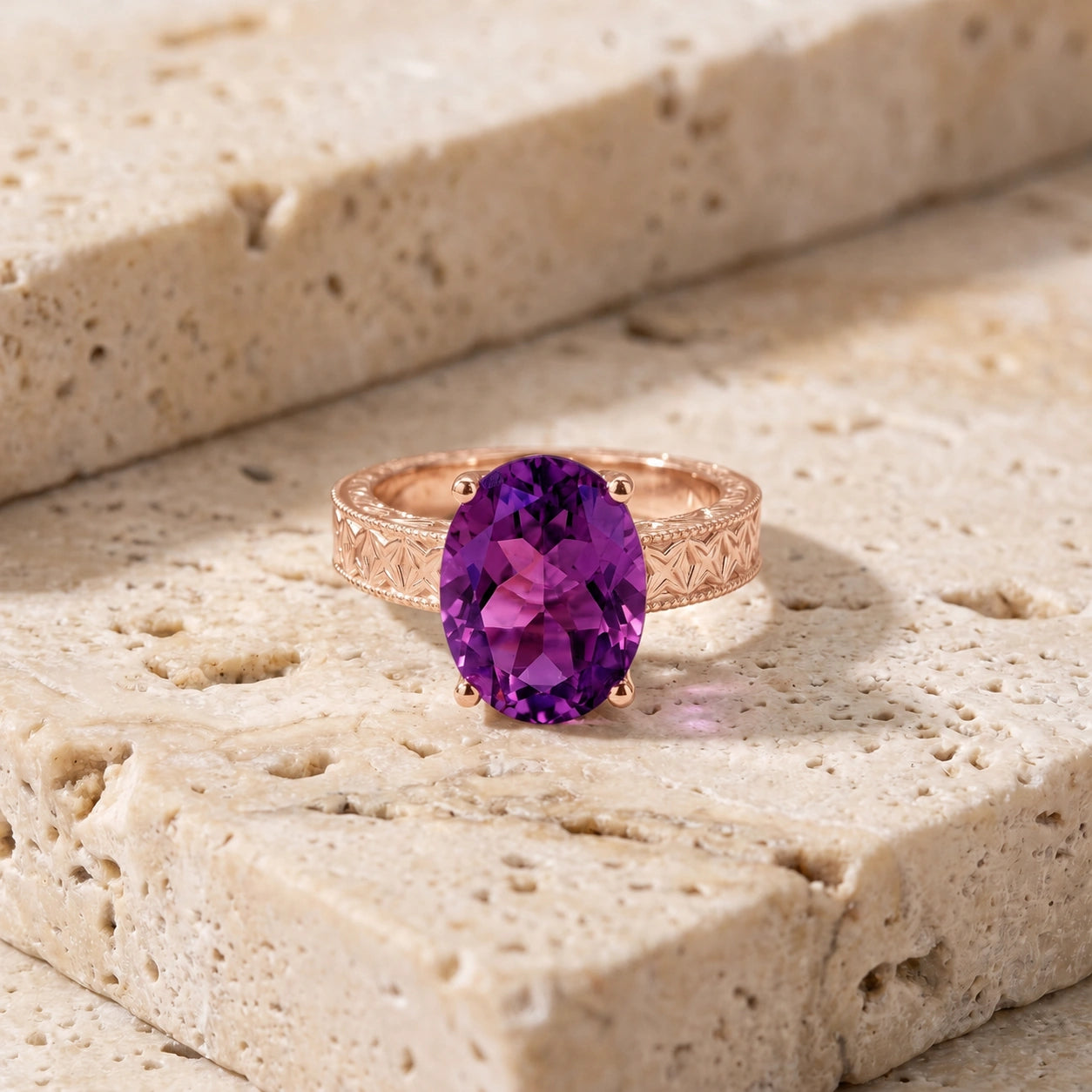 Rose Gold Amethyst — Rosa