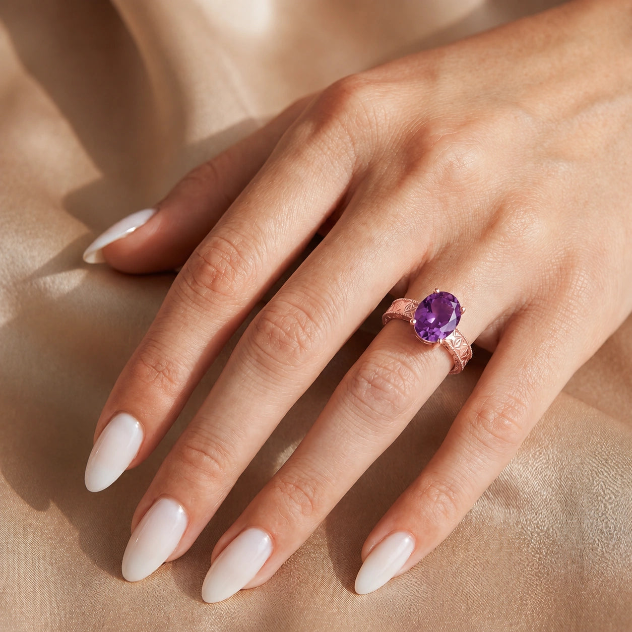 Rose Gold Amethyst — Rosa