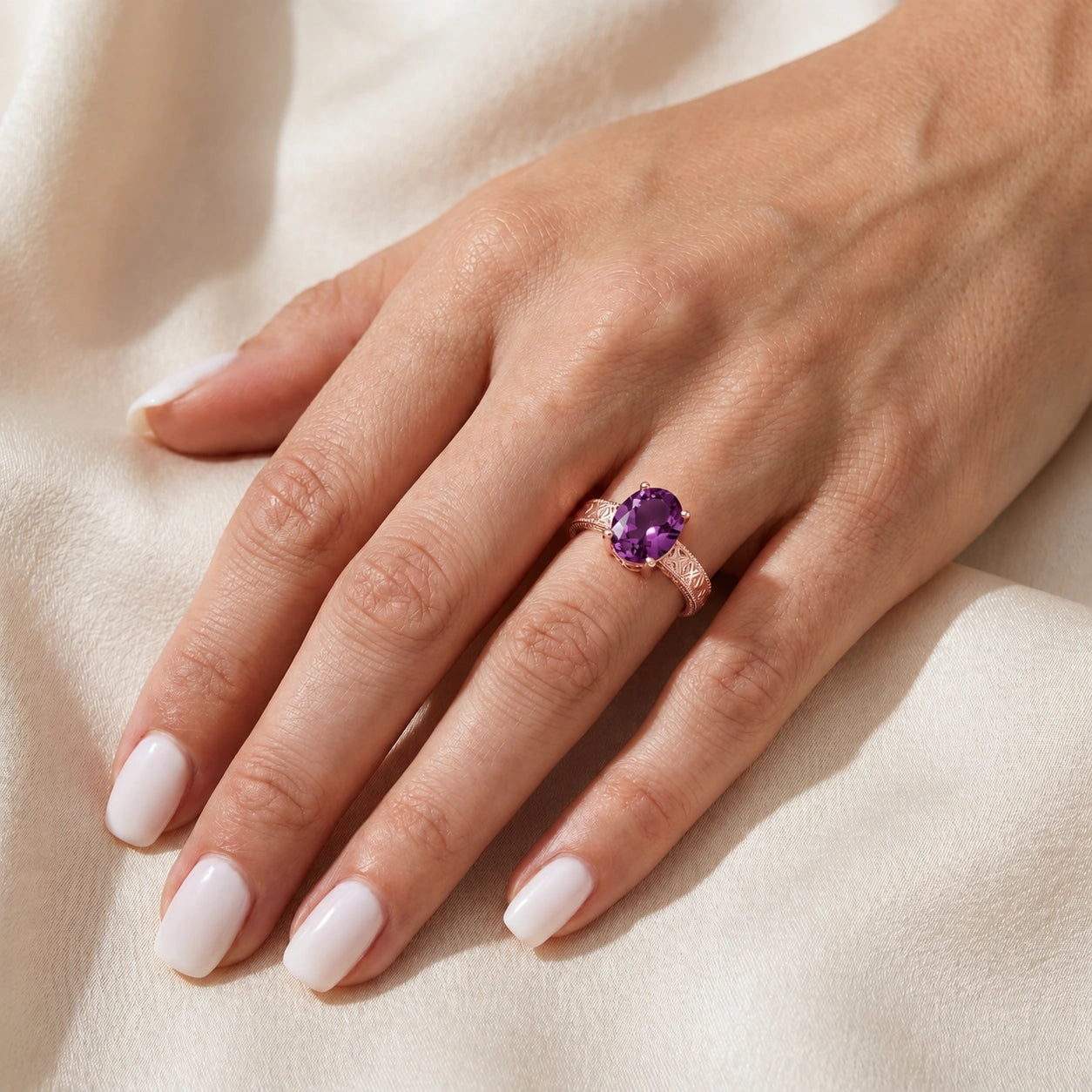 Rose Gold Amethyst — Rosa