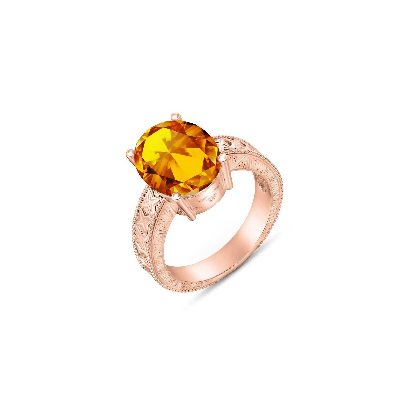 Rose Gold Citrine — Rosa