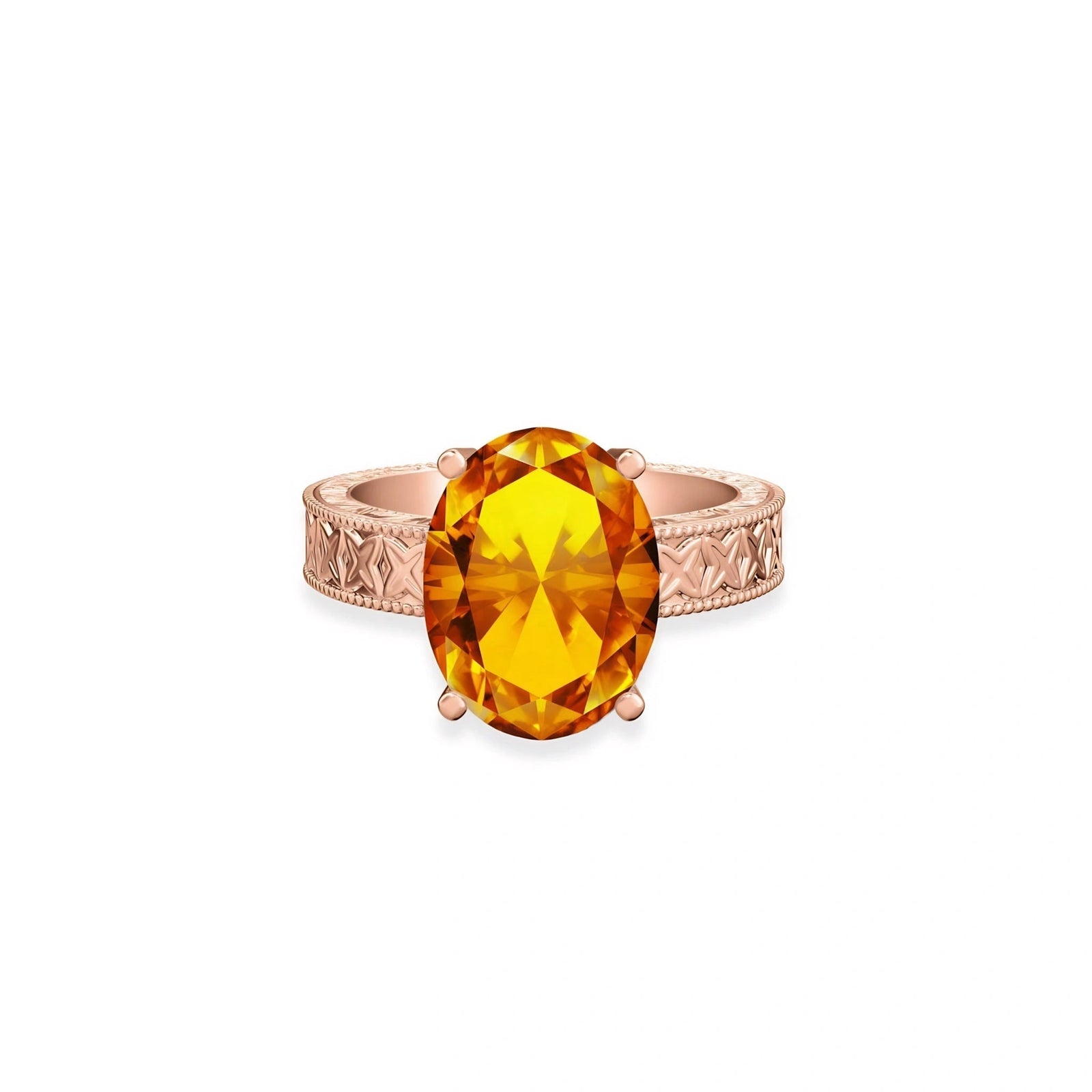Rose Gold Citrine — Rosa