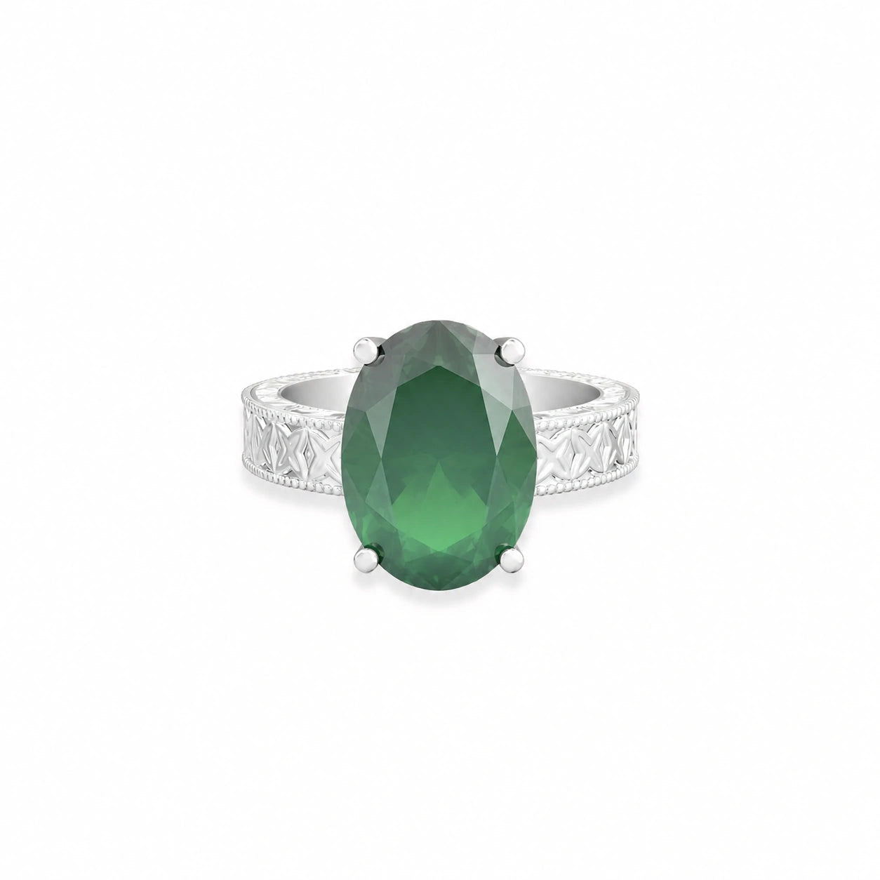 White Gold Emerald — Rosa