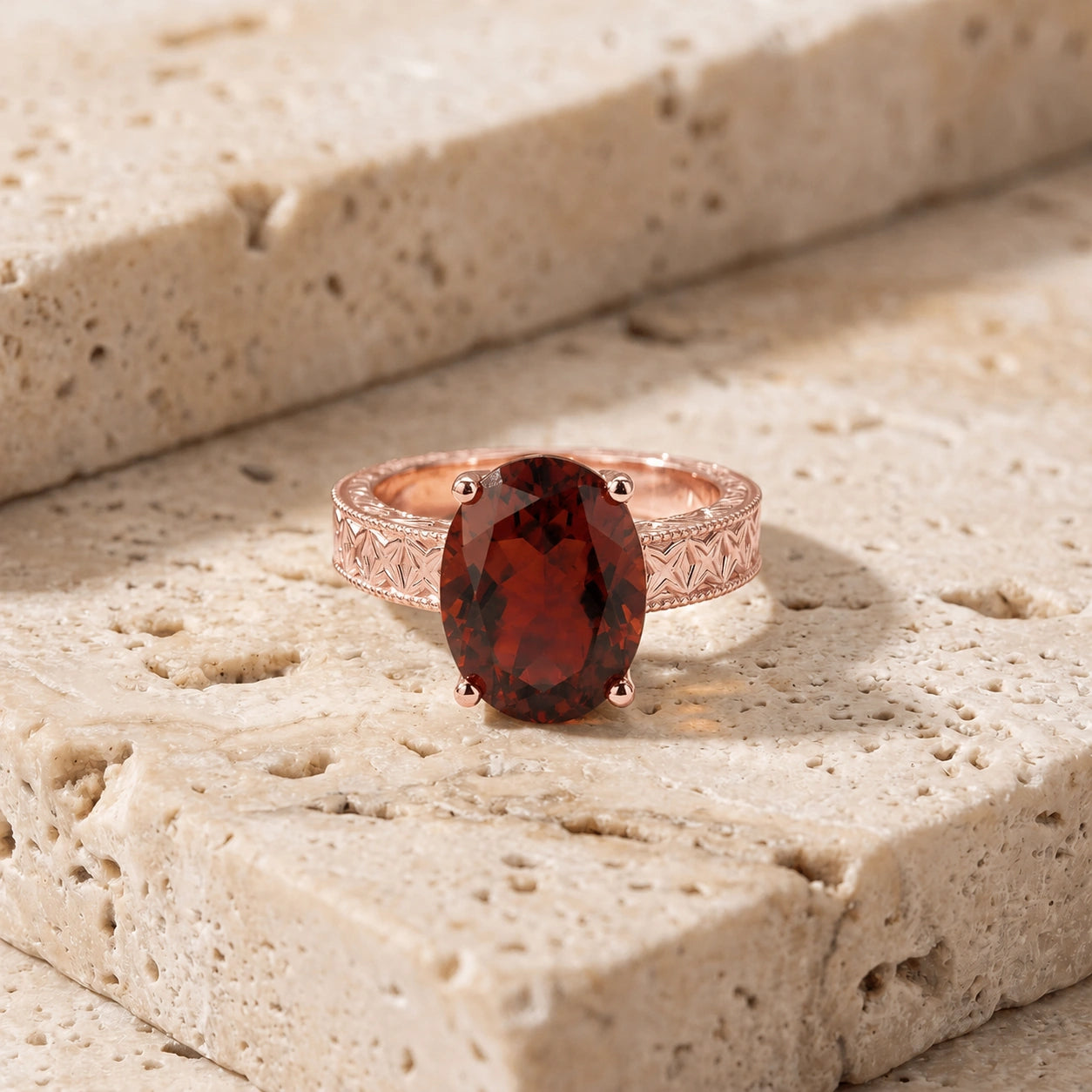 Rose Gold Garnet — Rosa