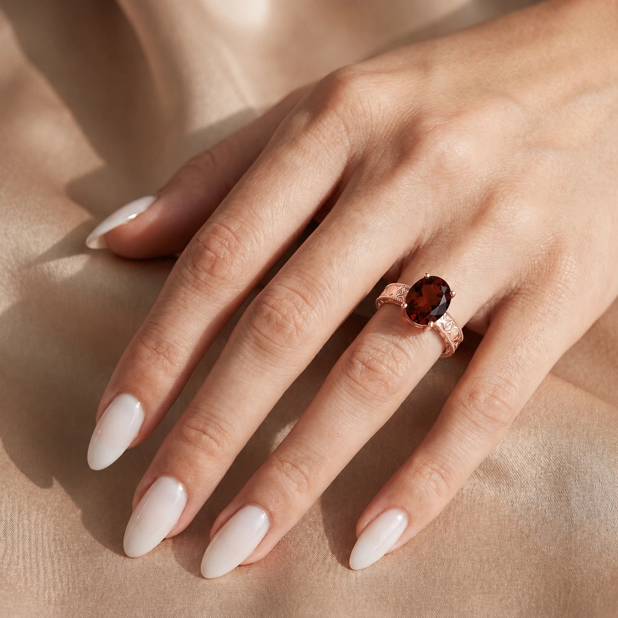 Rose Gold Garnet — Rosa