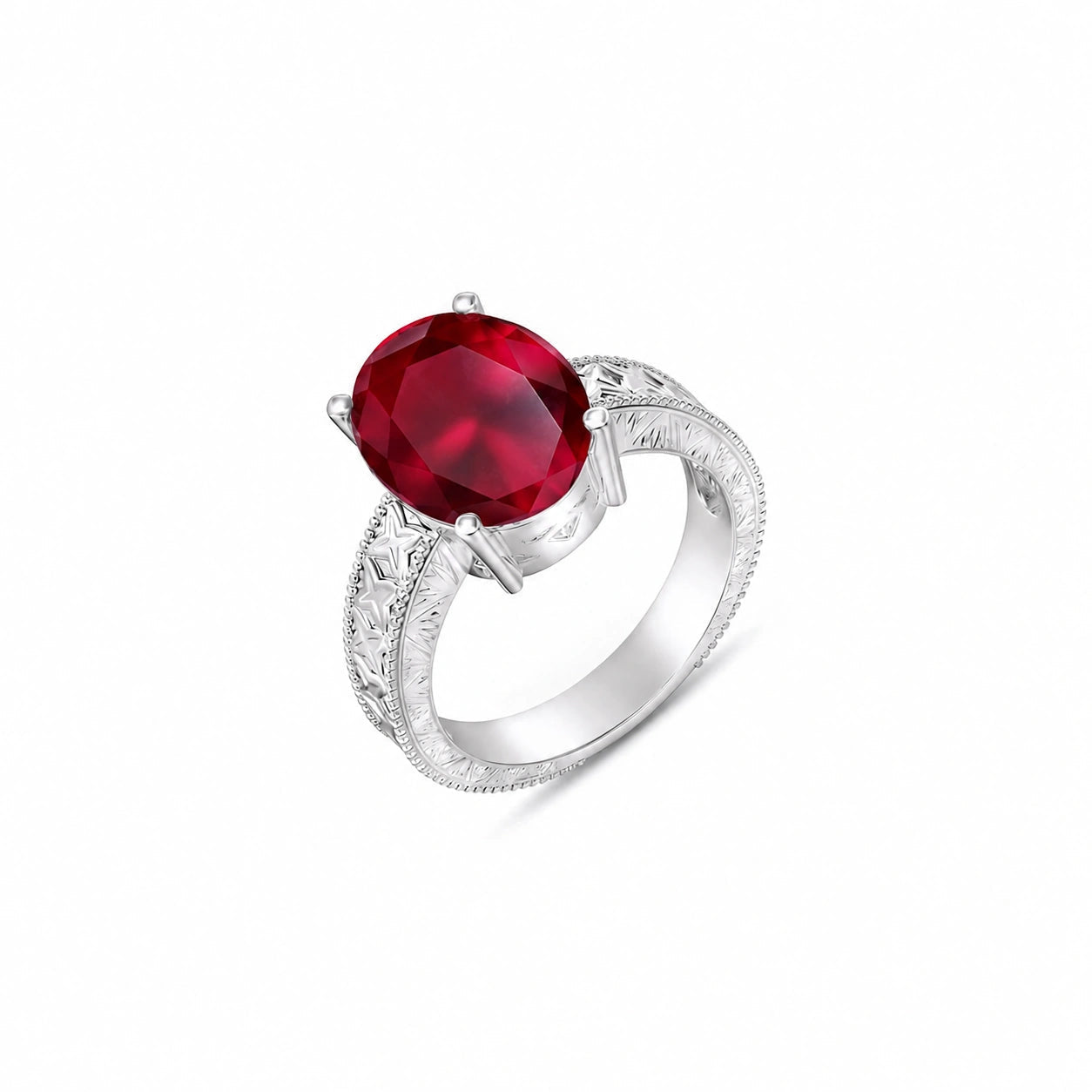 White Gold Ruby — Rosa