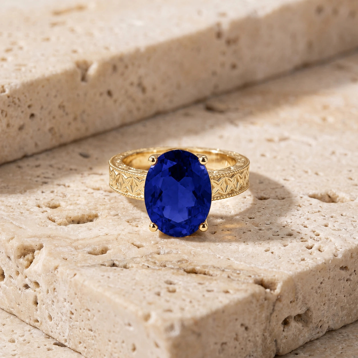Yellow Gold Sapphire — Rosa