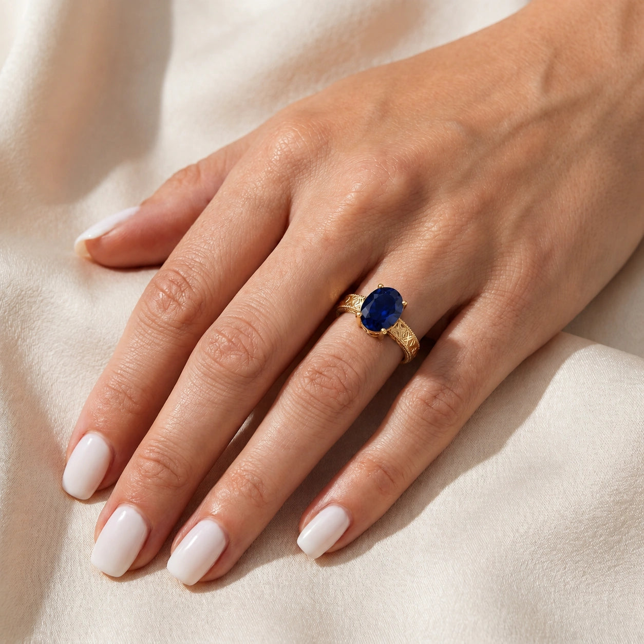 Yellow Gold Sapphire — Rosa