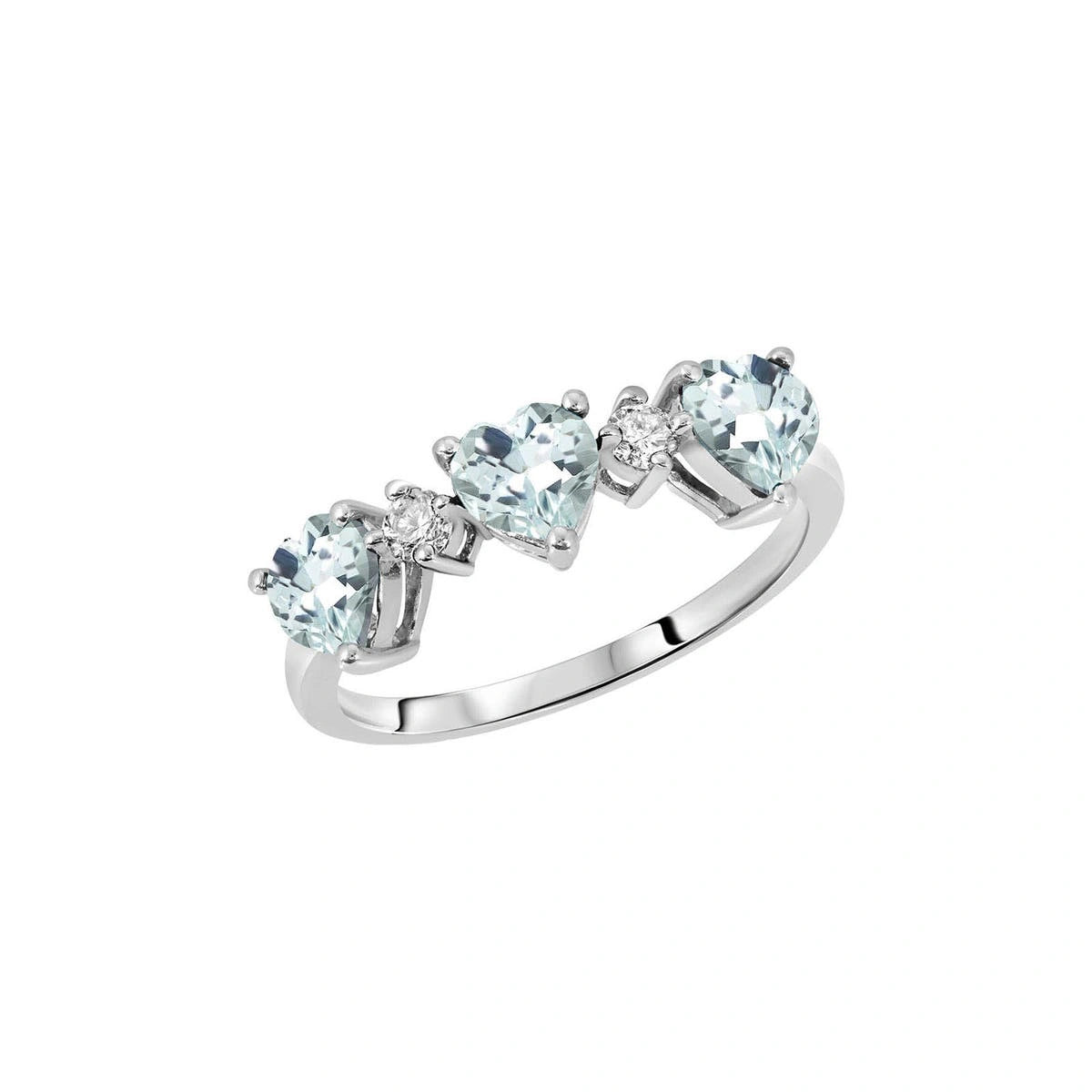 White Gold Aquamarine & Diamond — Salomè