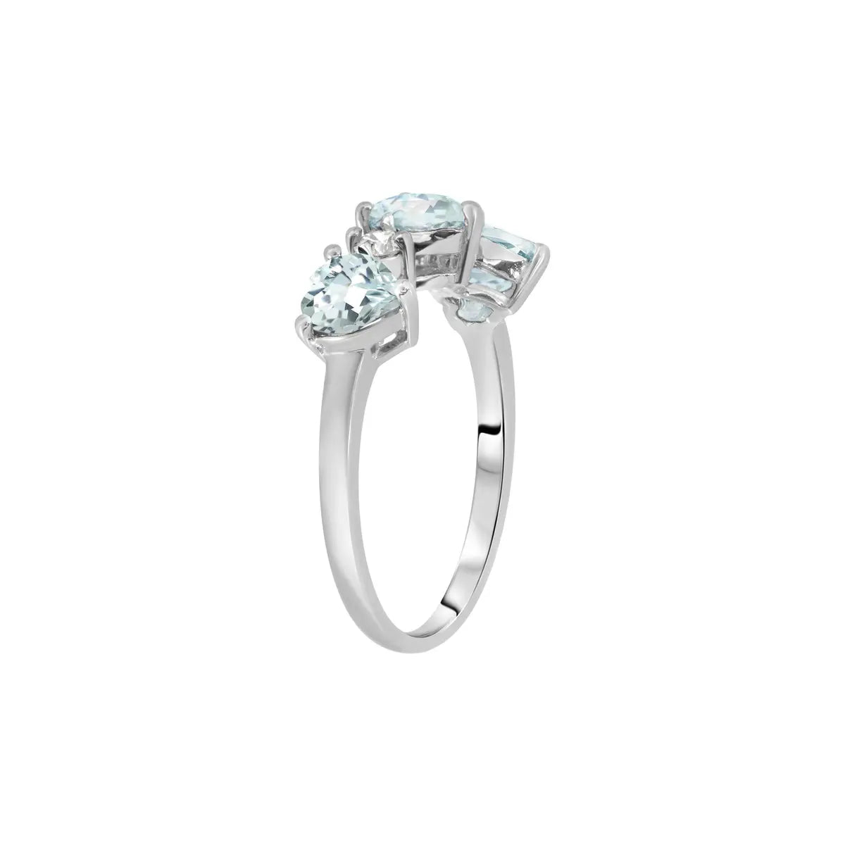 White Gold Aquamarine & Diamond — Salomè