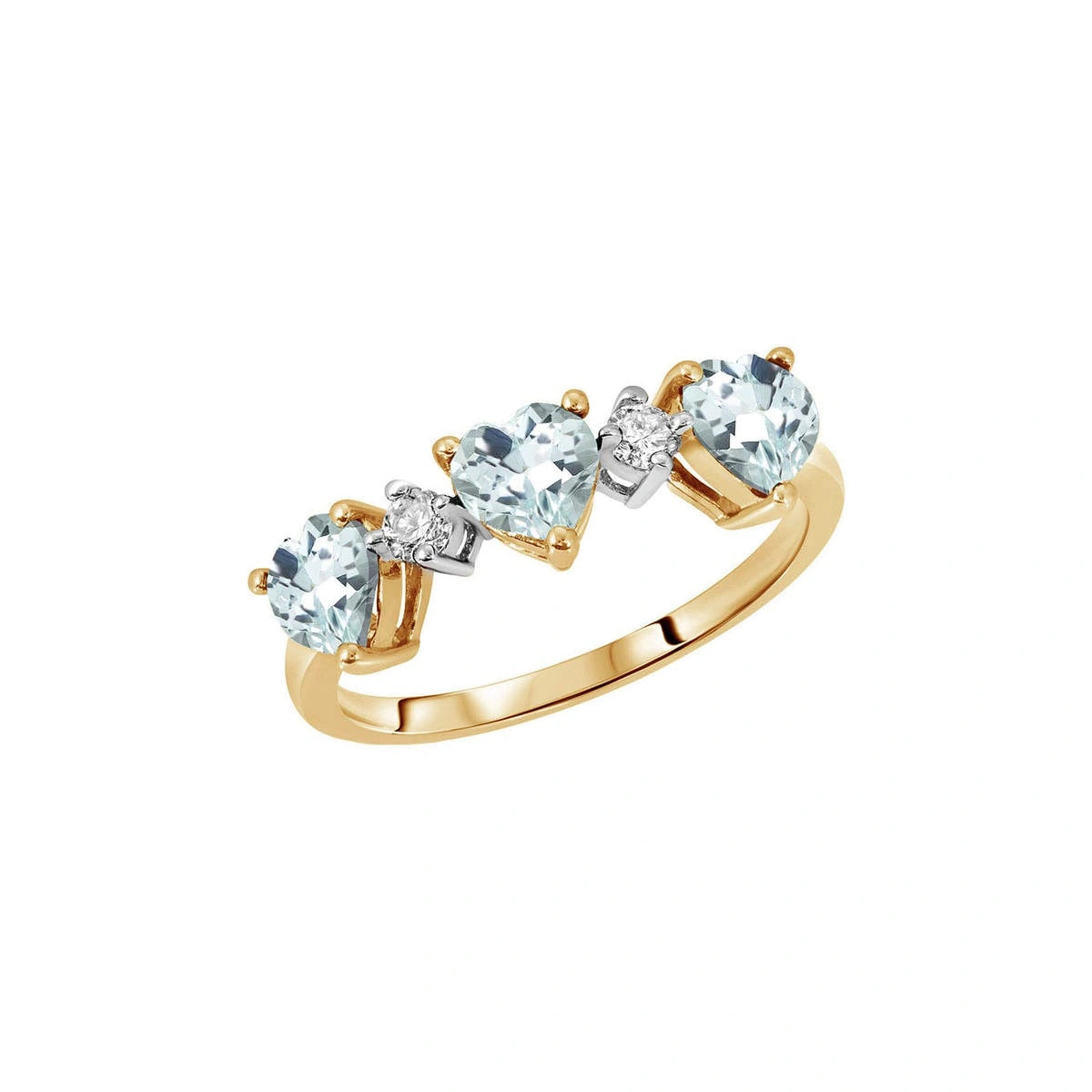 Yellow Gold Aquamarine & Diamond — Salomè
