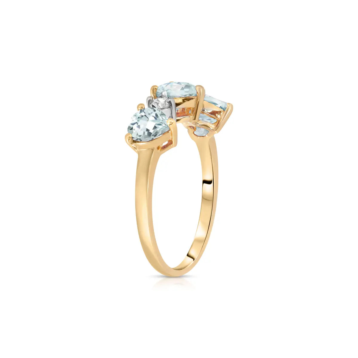 Yellow Gold Aquamarine & Diamond — Salomè