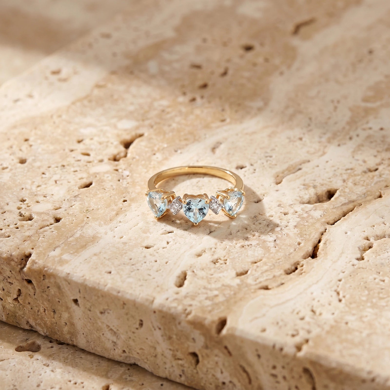 Yellow Gold Aquamarine & Diamond — Salomè