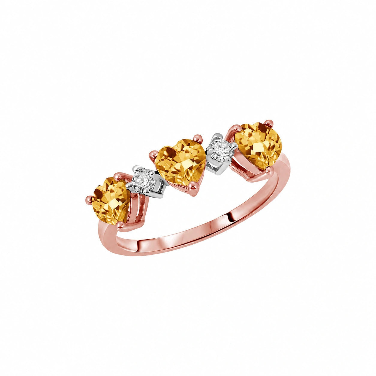 Rose Gold Citrine & Diamond — Salomè