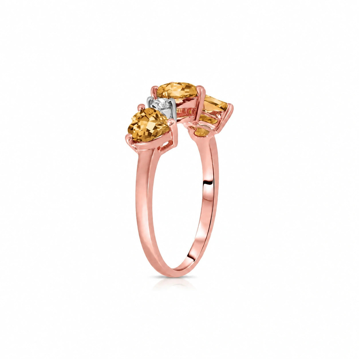 Rose Gold Citrine & Diamond — Salomè