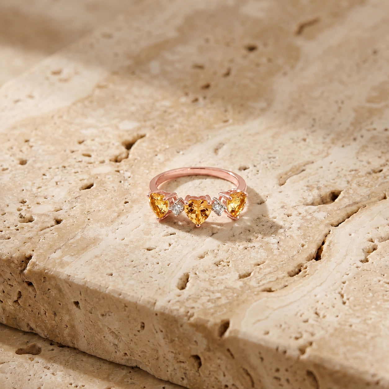 Rose Gold Citrine & Diamond — Salomè