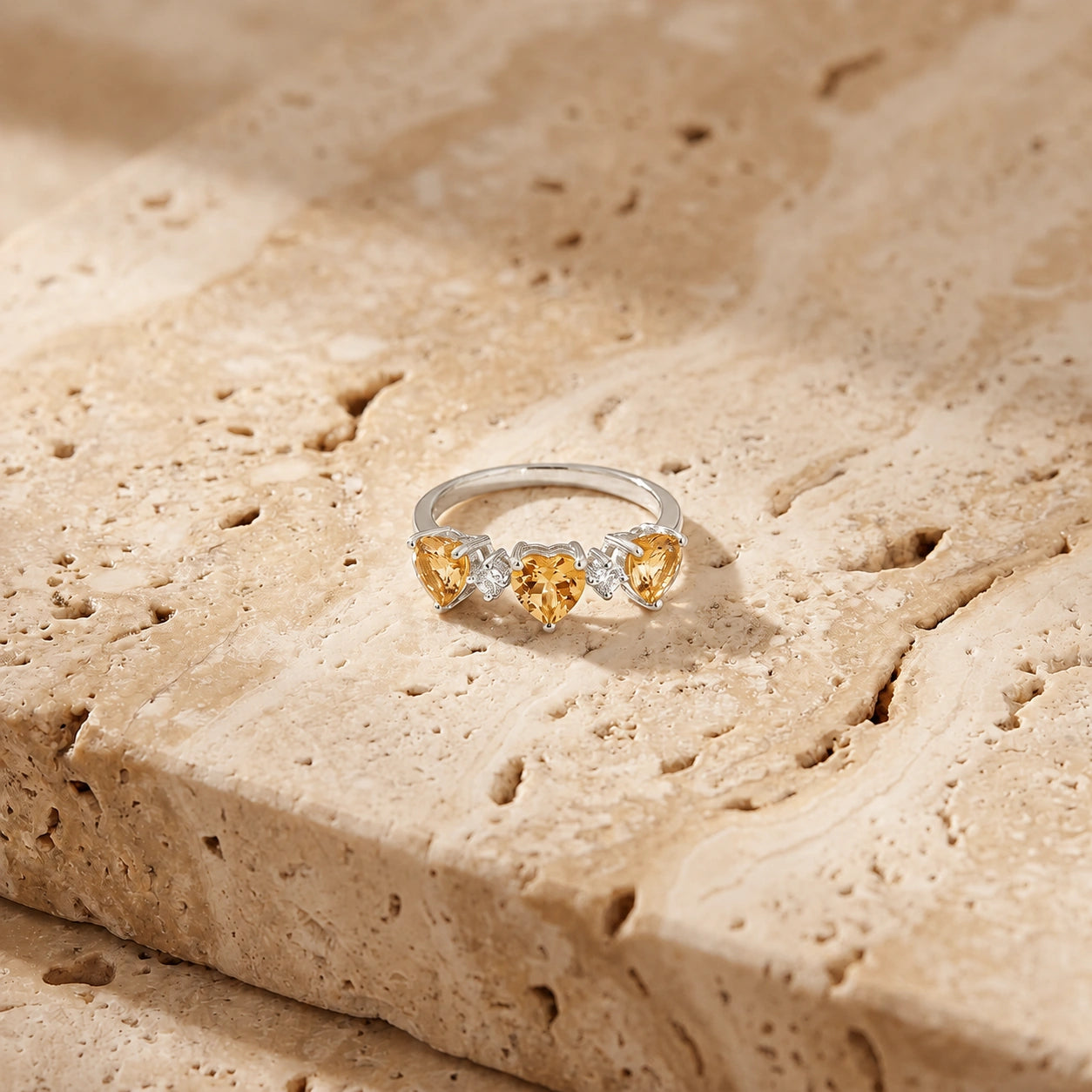 White Gold Citrine & Diamond — Salomè