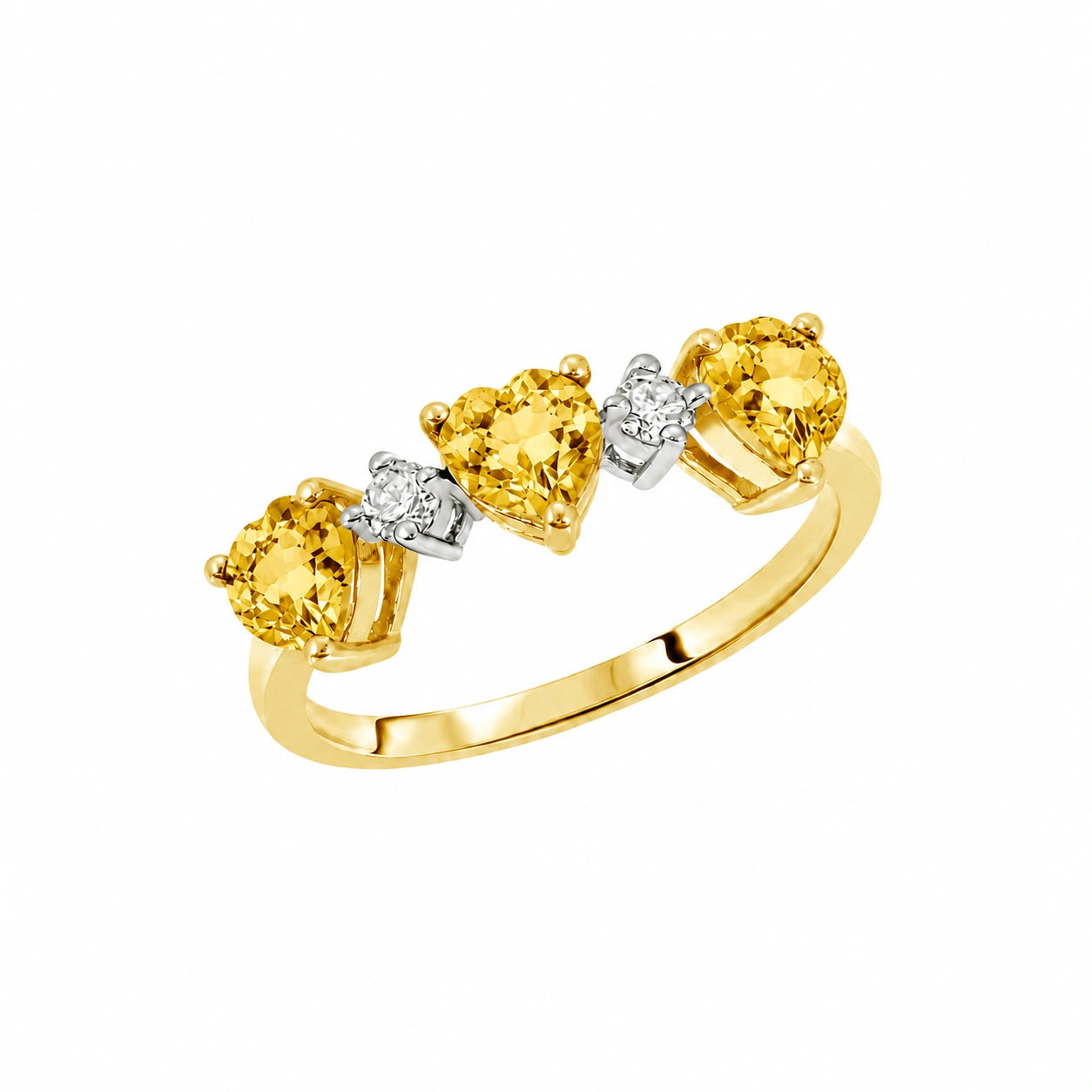 Yellow Gold Citrine & Diamond — Salomè