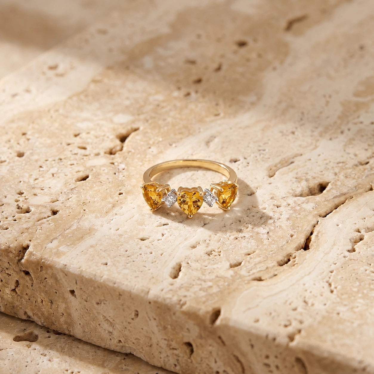 Yellow Gold Citrine & Diamond — Salomè
