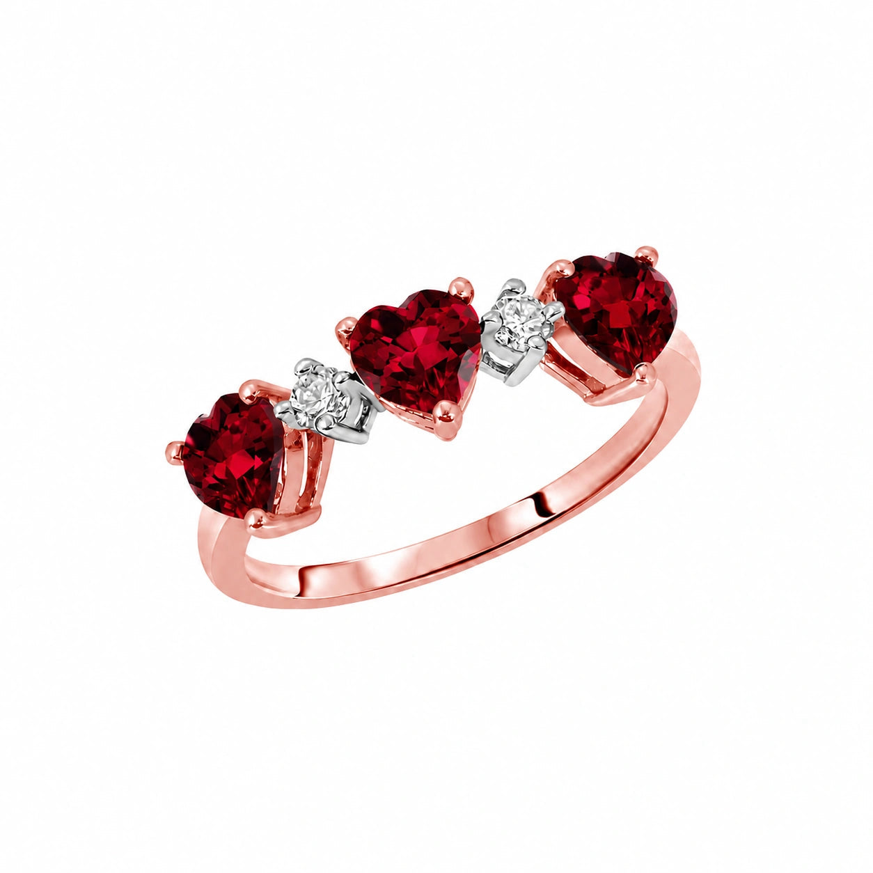 Rose Gold Garnet & Diamond — Salomè