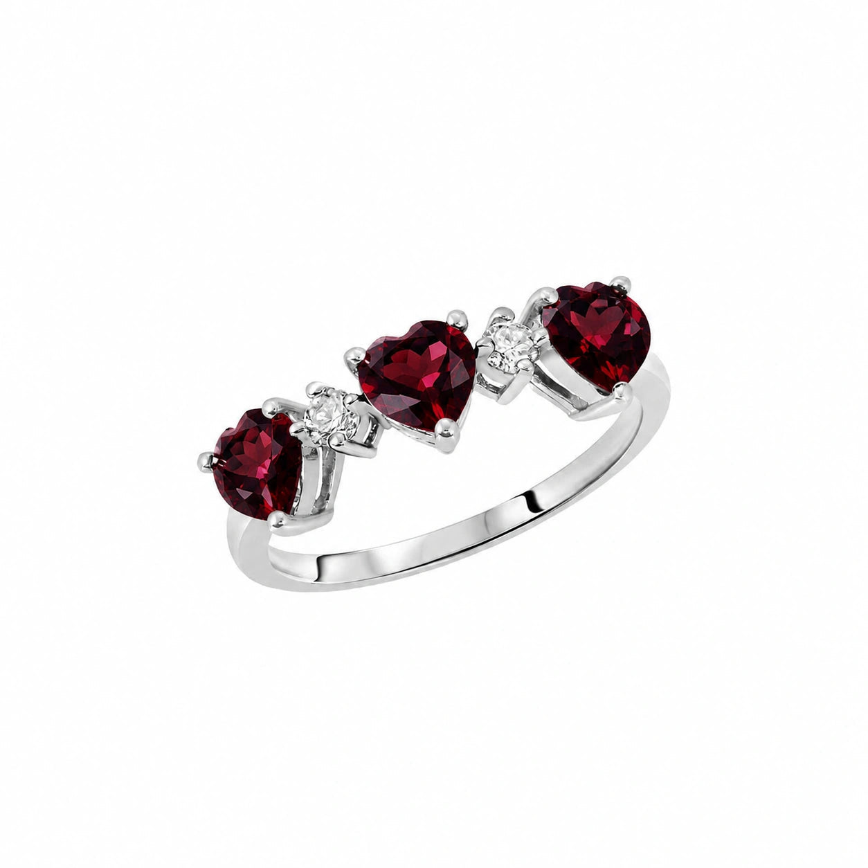 White Gold Garnet & Diamond — Salomè